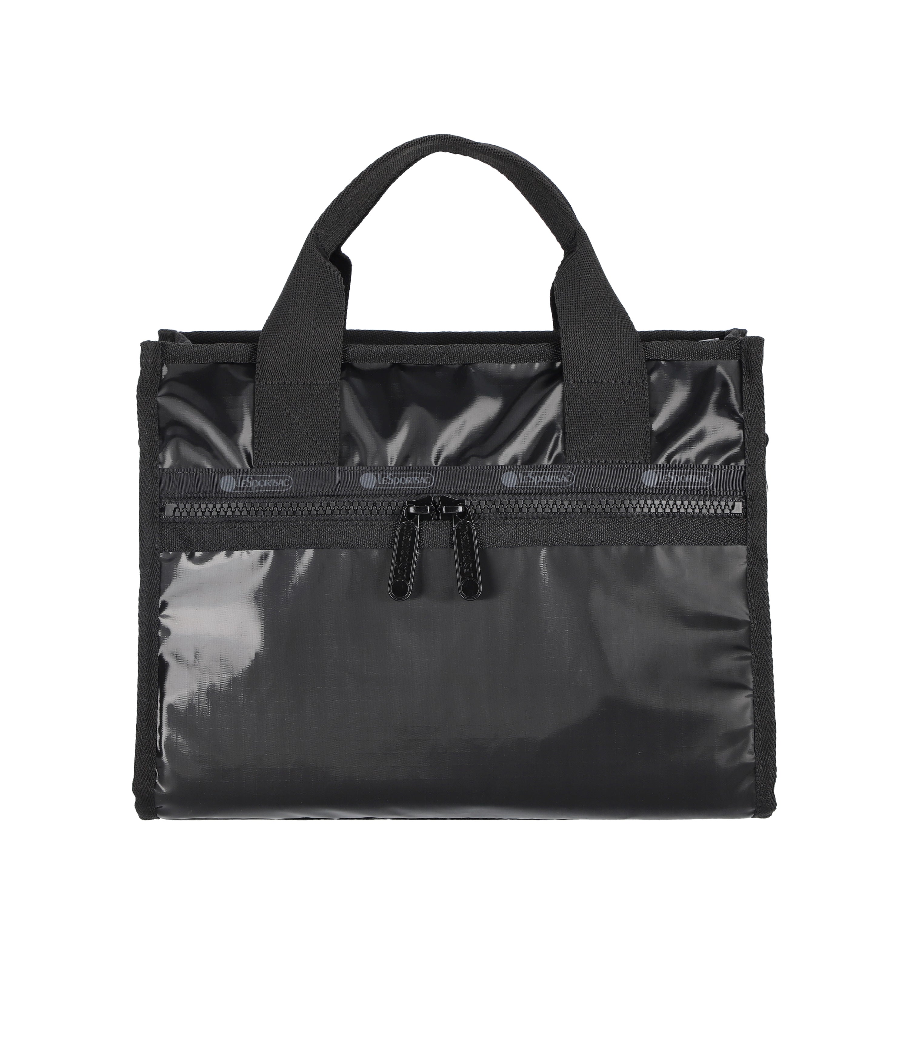 Large East/West Top Handle Tote - Black Shine – LeSportsac