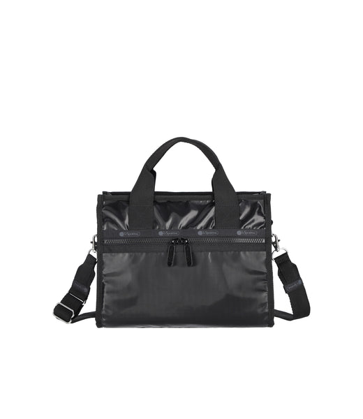 アポロン Large East/West Top Handle Tote - Black Shine – LeSportsac
