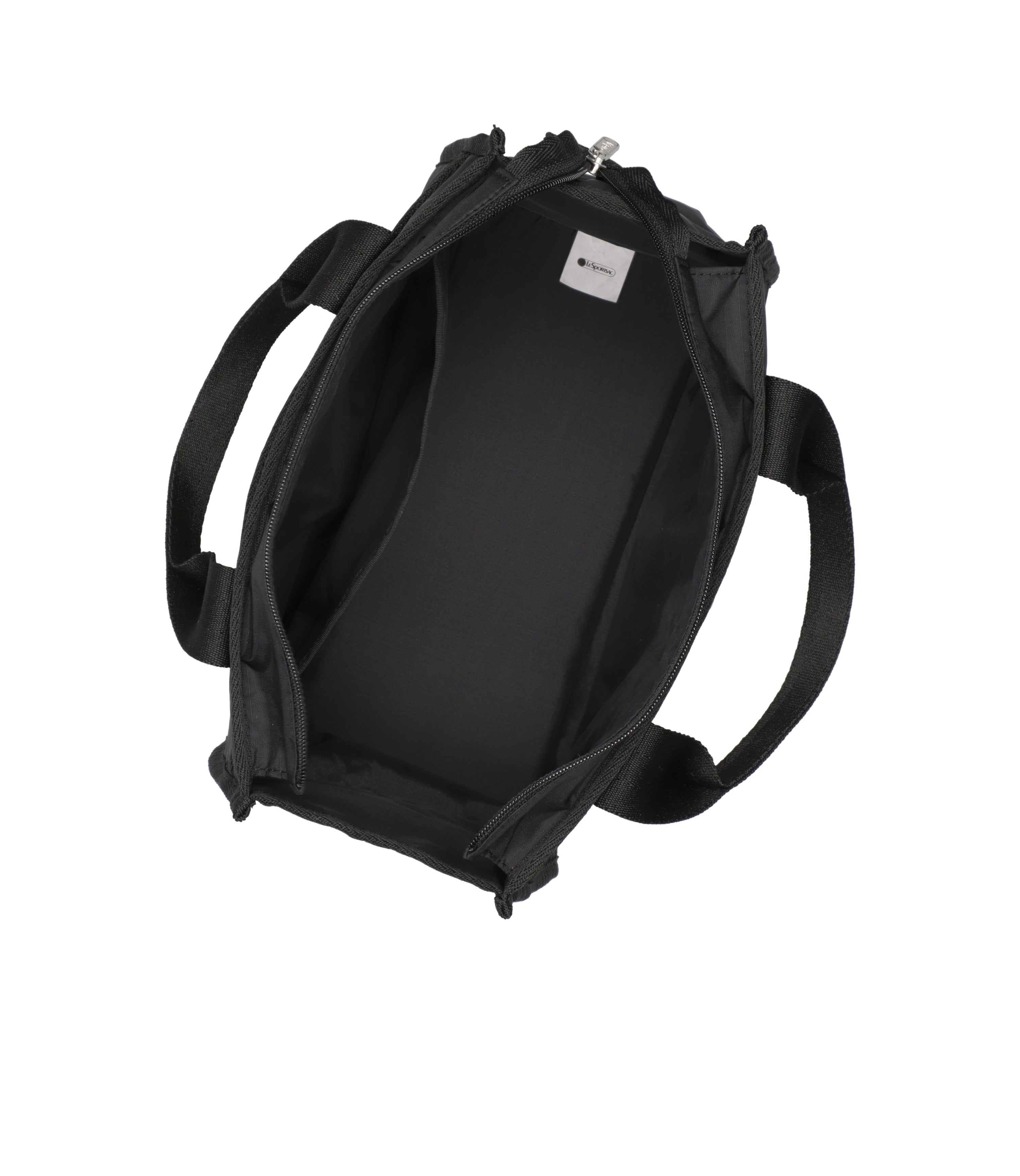 Black Solid Large East/West Top Handle Tote | LeSportsac