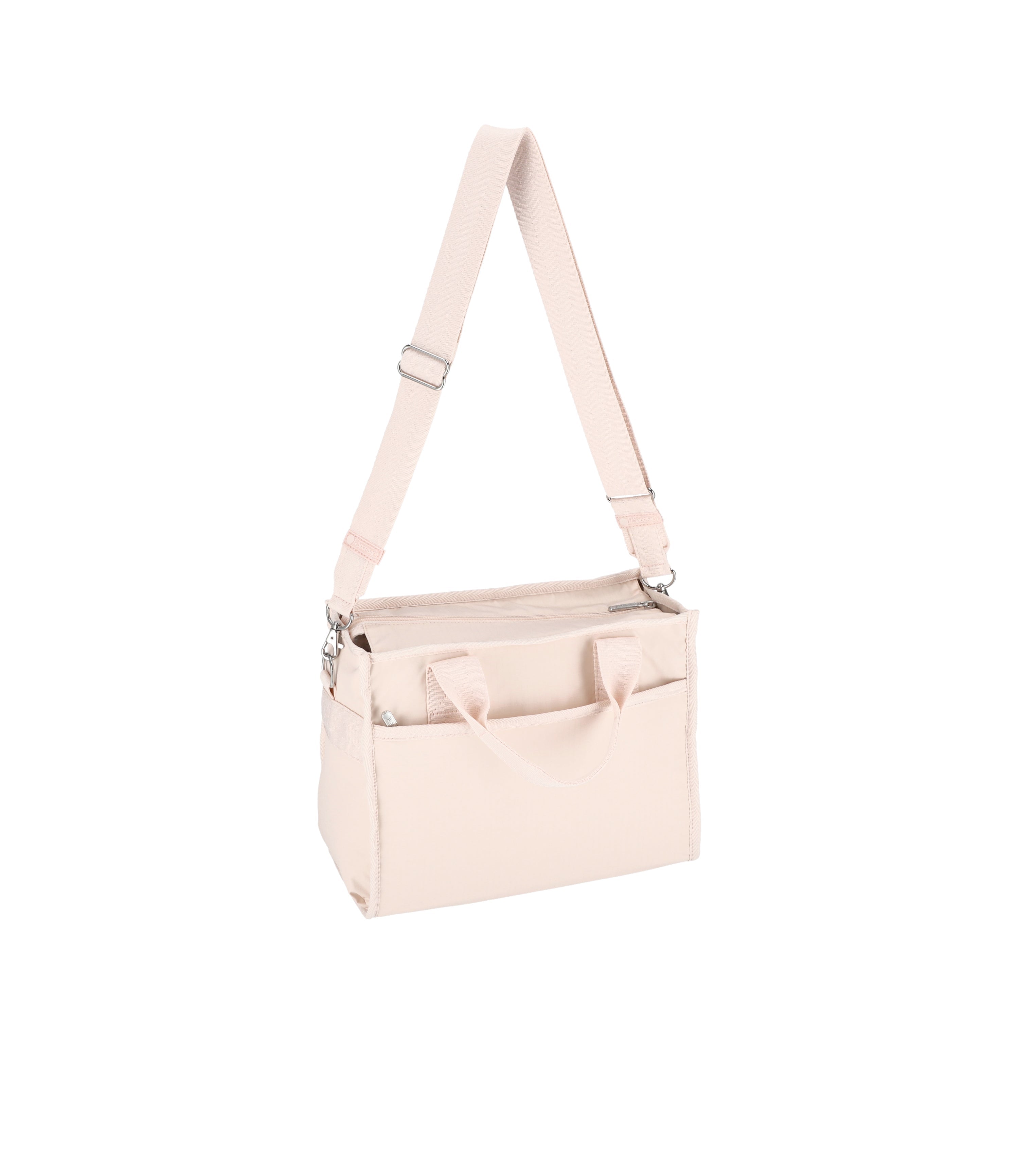 Large East/West Top Handle Tote - Peach Blush solid – LeSportsac