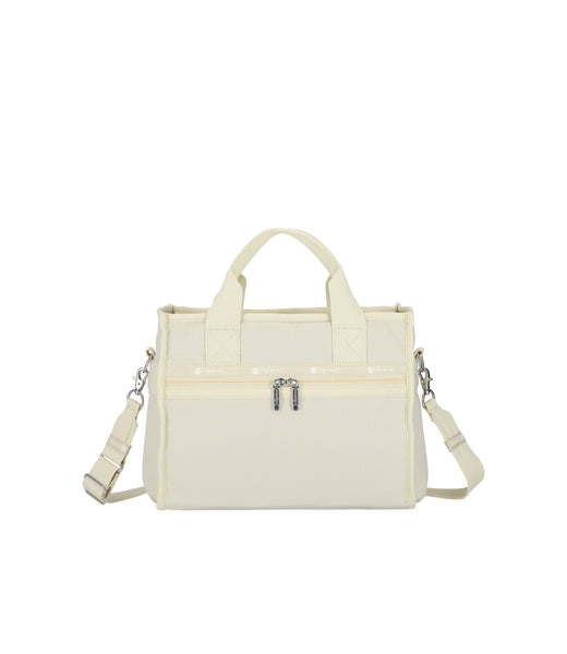 Large East/West Top Handle Tote - Biscuit Beige solid – LeSportsac