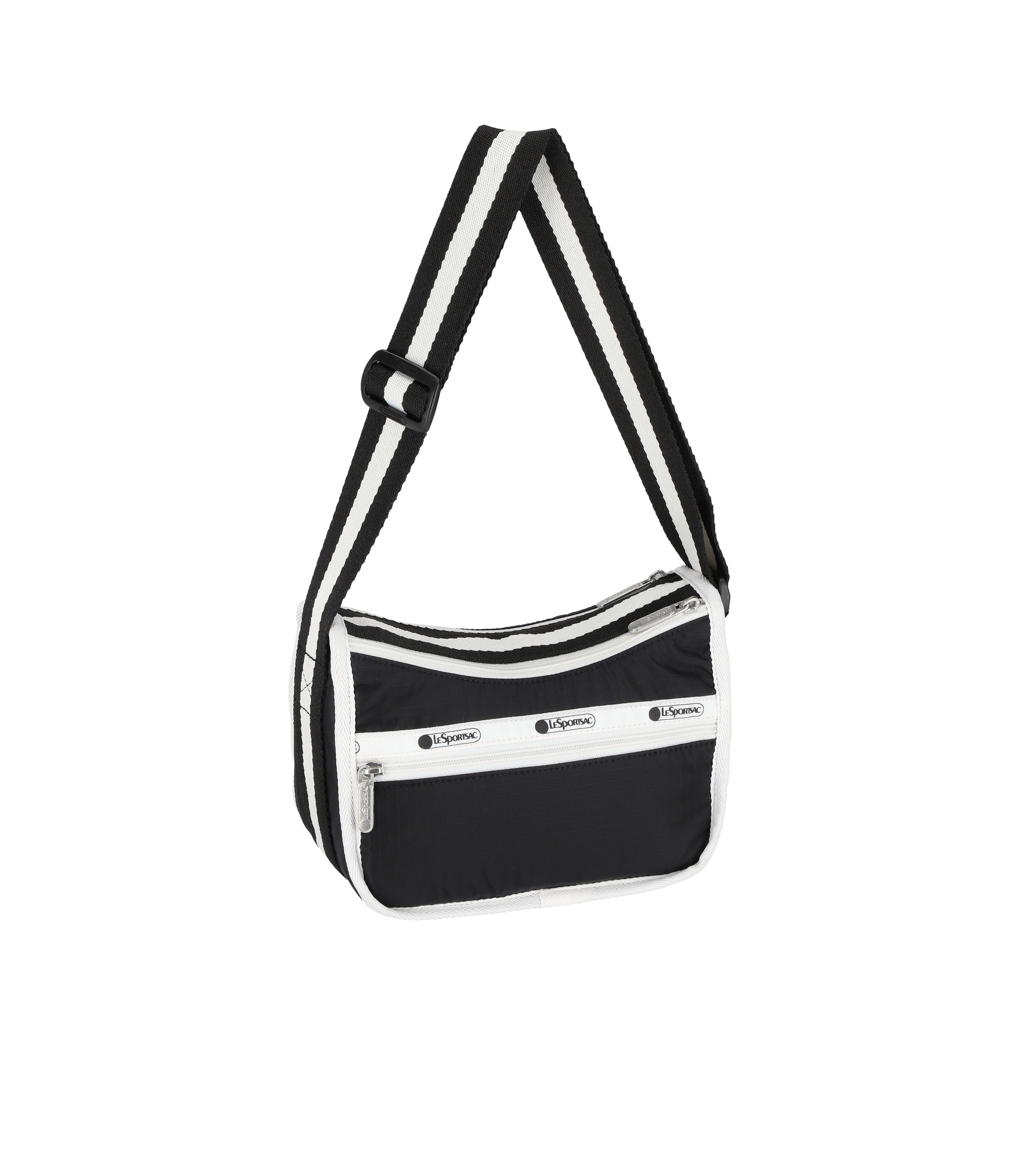 ■LeSportsac■ Spectator Black Small Rope Crossbody 1222E849 Spectator Black Mini Roll Bag | LeSportsac