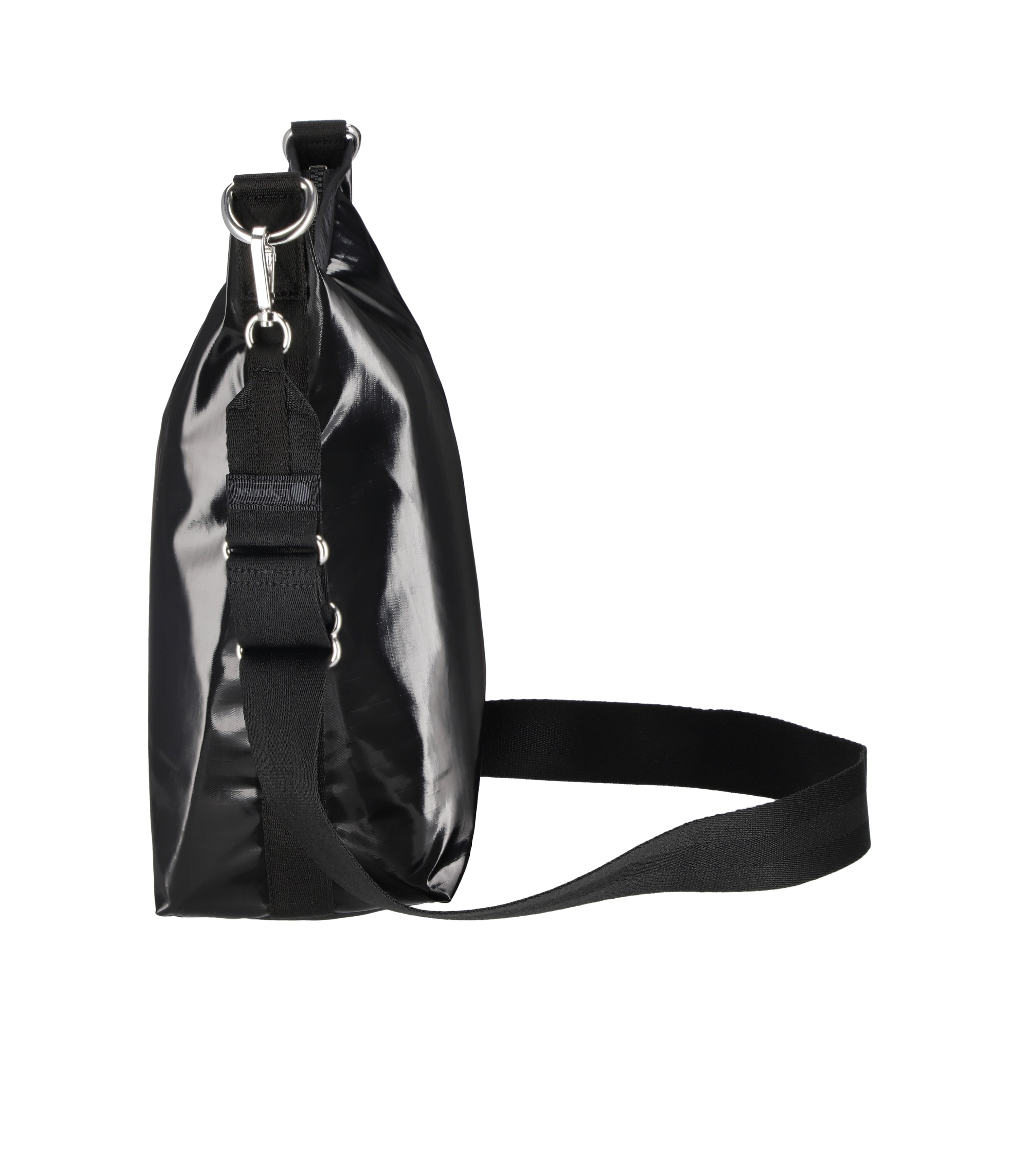 Medium Zip Shoulder Bag - Black Shine – LeSportsac