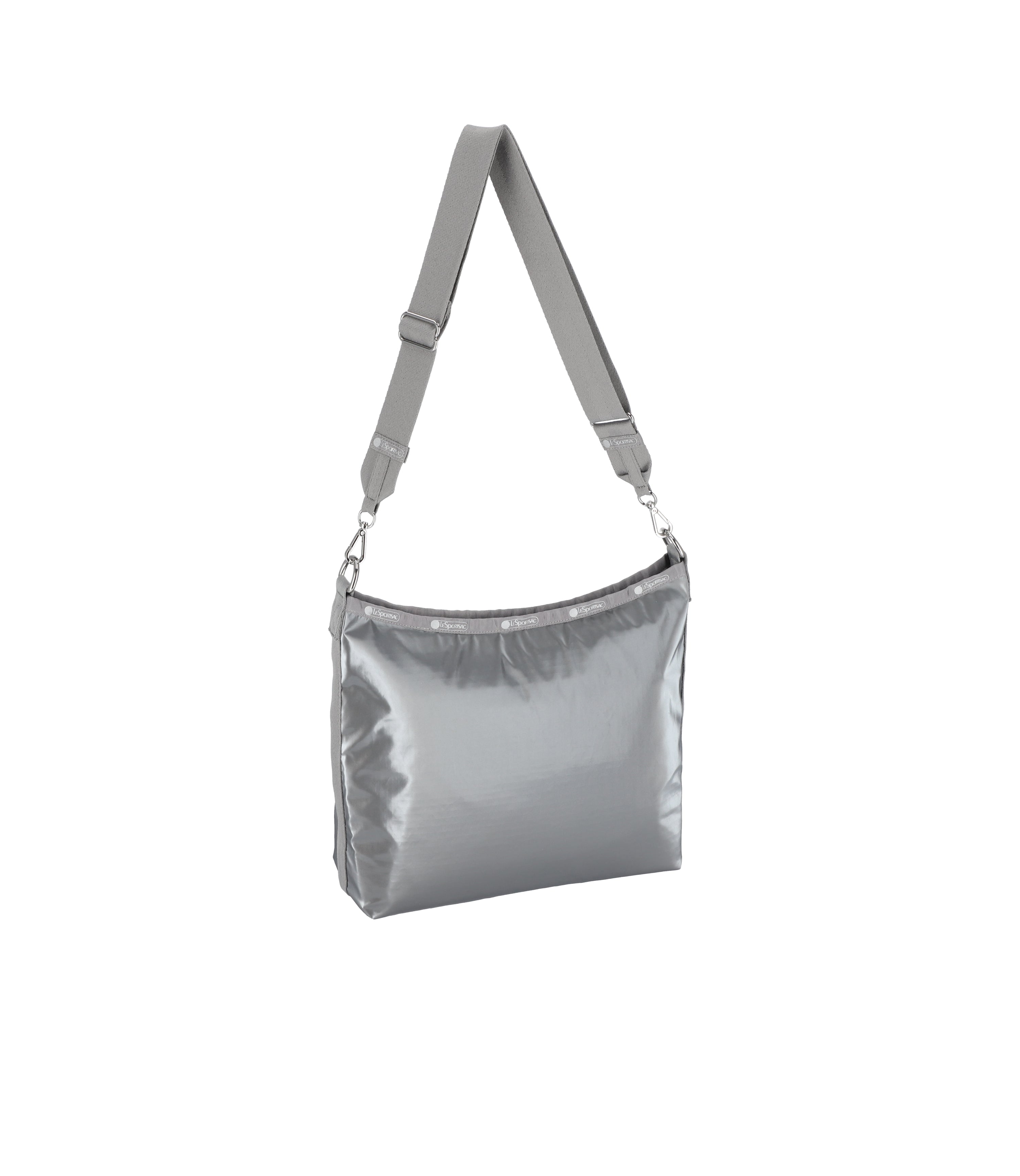 ハンドバッグ SHOULDER BAG Laminated leather shoulder Leather Shoulder Bag - Lilac Grey – Zatchels