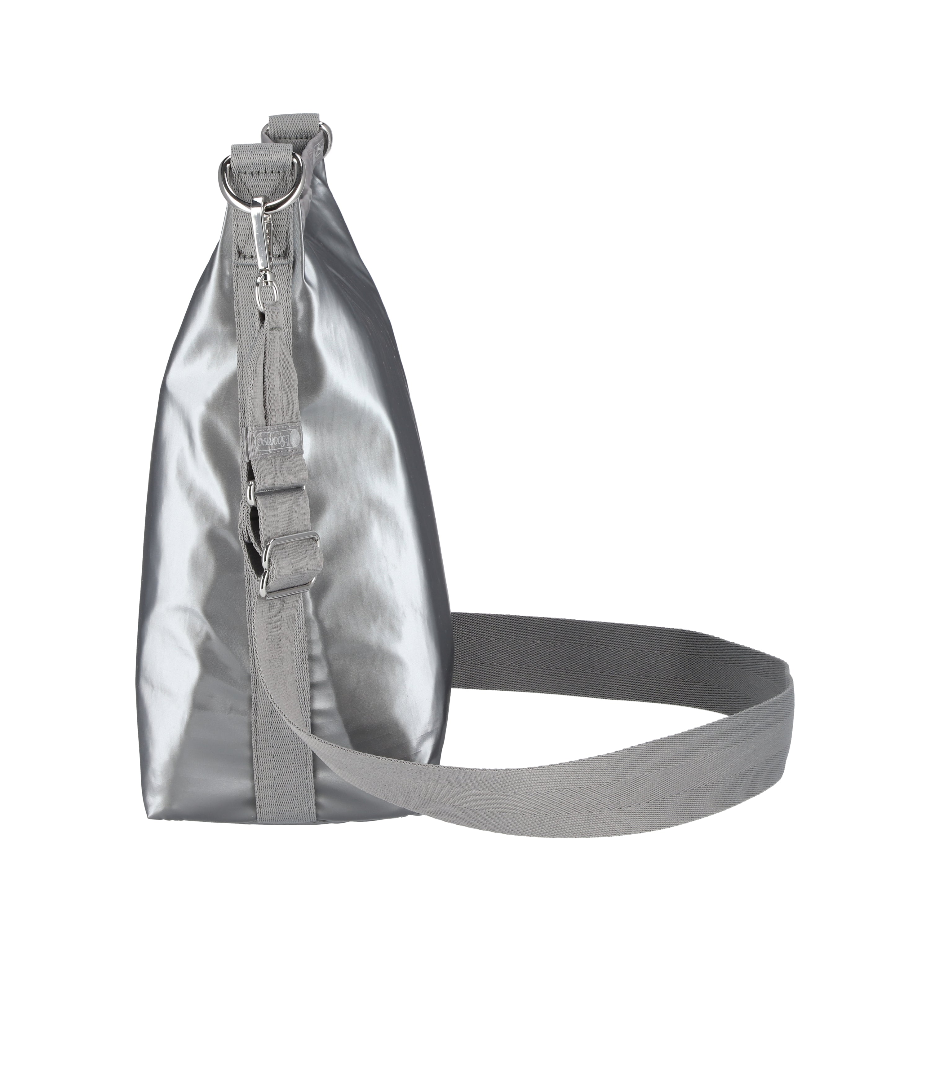 Medium Zip Shoulder Bag - Gunmetal Gray Shine – LeSportsac