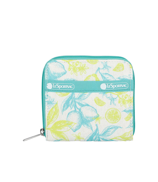 Compact Zip Wallet - Fresh Lime print – LeSportsac