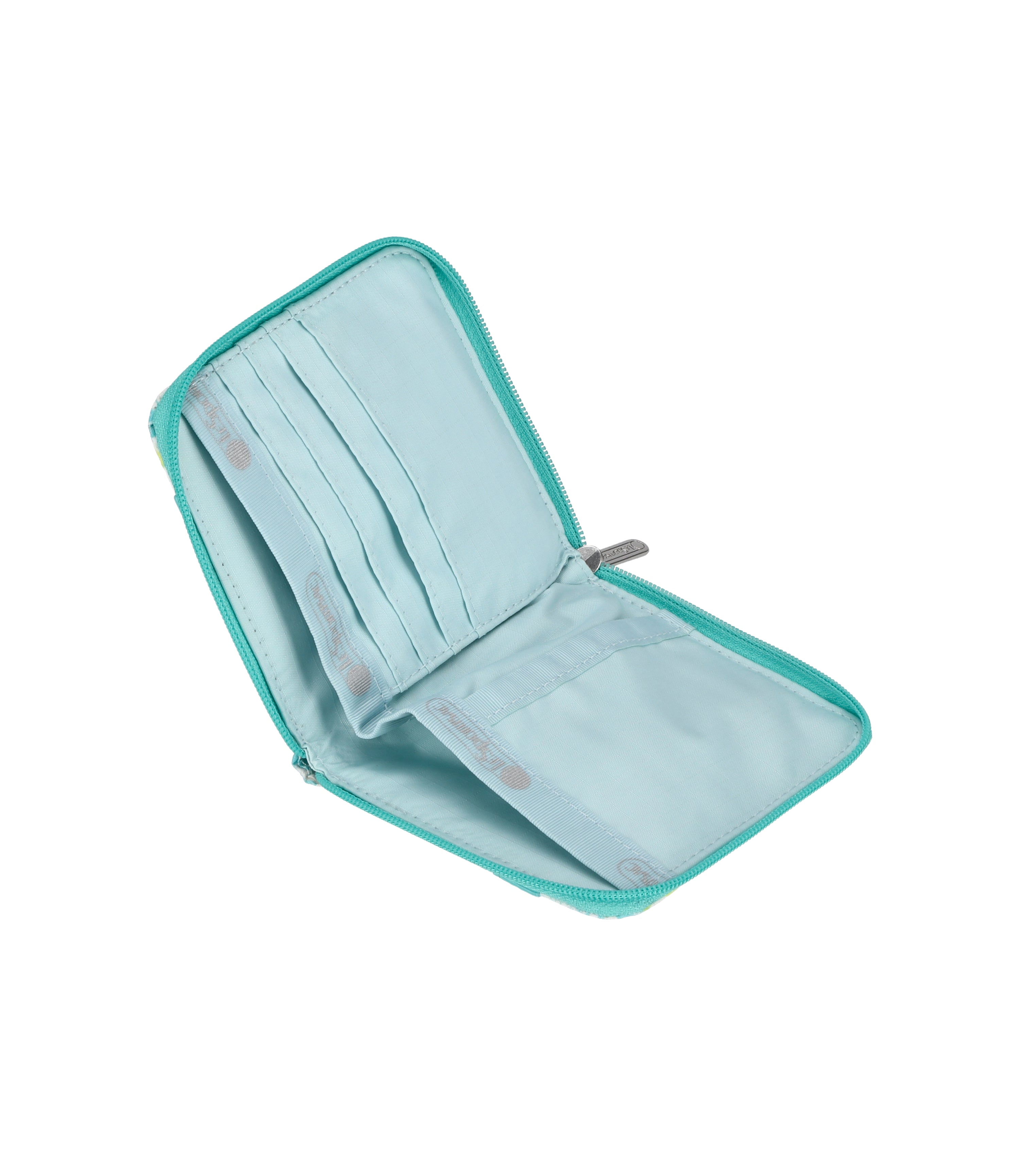 ★LeSportsac★ Playful Cats Sky Blue Compact Zip Wallet 1020 Compact Zip Wallet - Fresh Lime print – LeSportsac