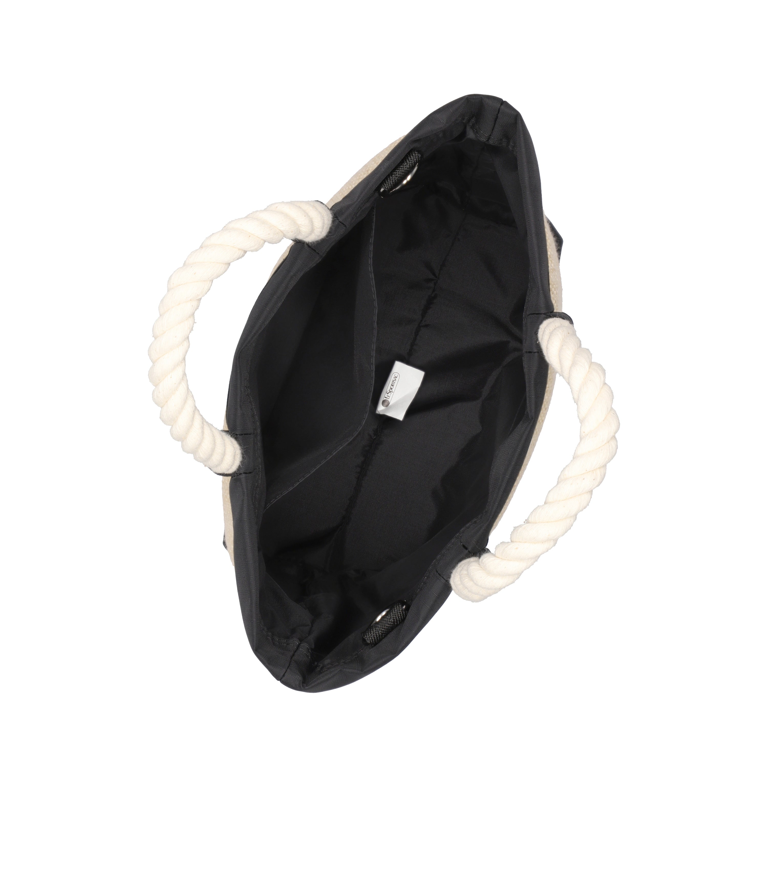 ★LeSportsac★ 1028 TOP HANDLE CROSSBODY Top Handle Crossbody - Black Raffia – LeSportsac