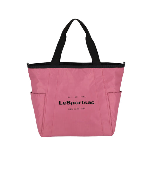 Large Reversible Pocket Tote - Two-Way Mauve/Black – LeSportsac