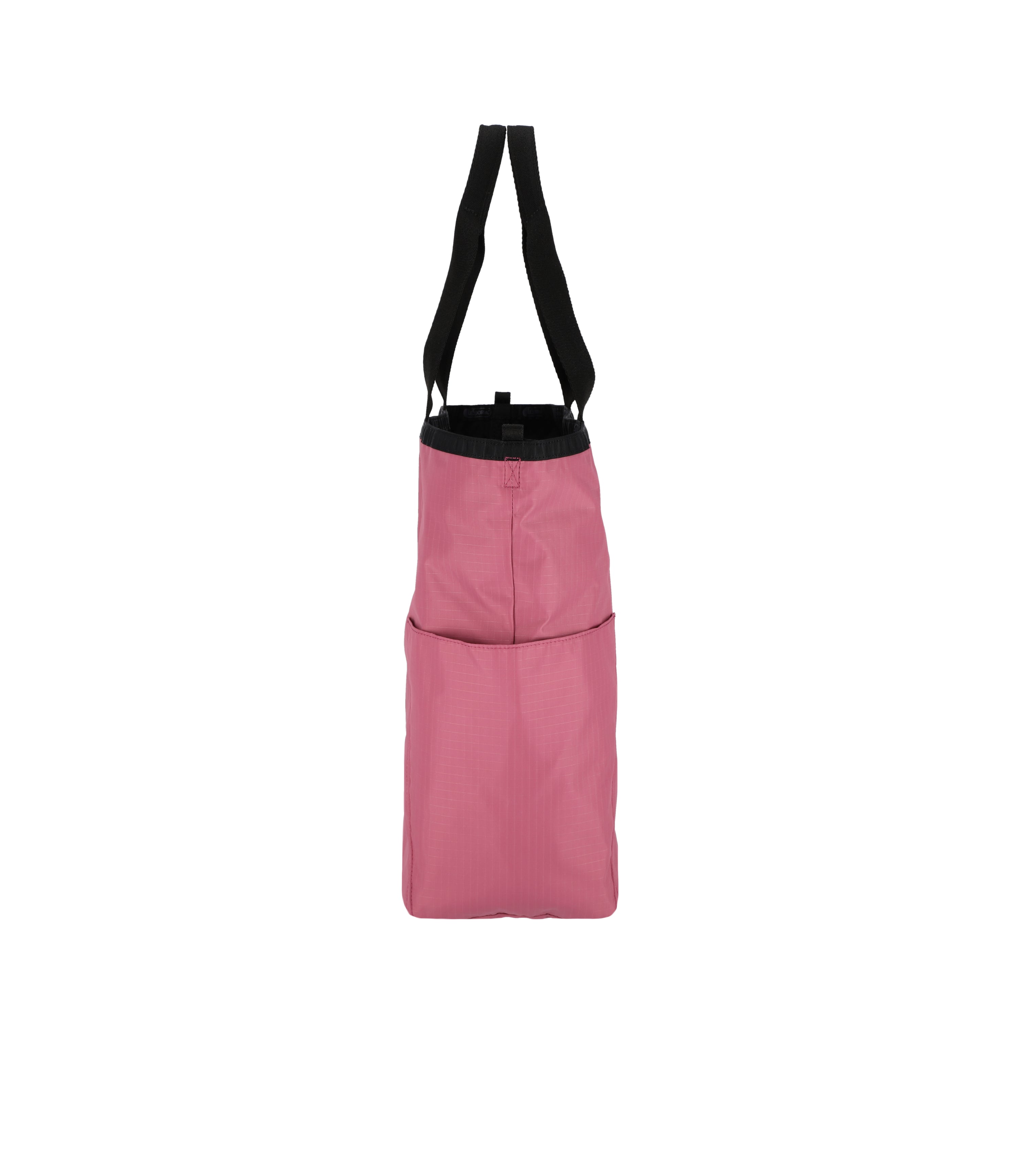★LeSportsac★ Lilac/black shine large two-way tote bag [111 LeSportsac Lilac/Black Shine Large 2 Way Tote - Purple