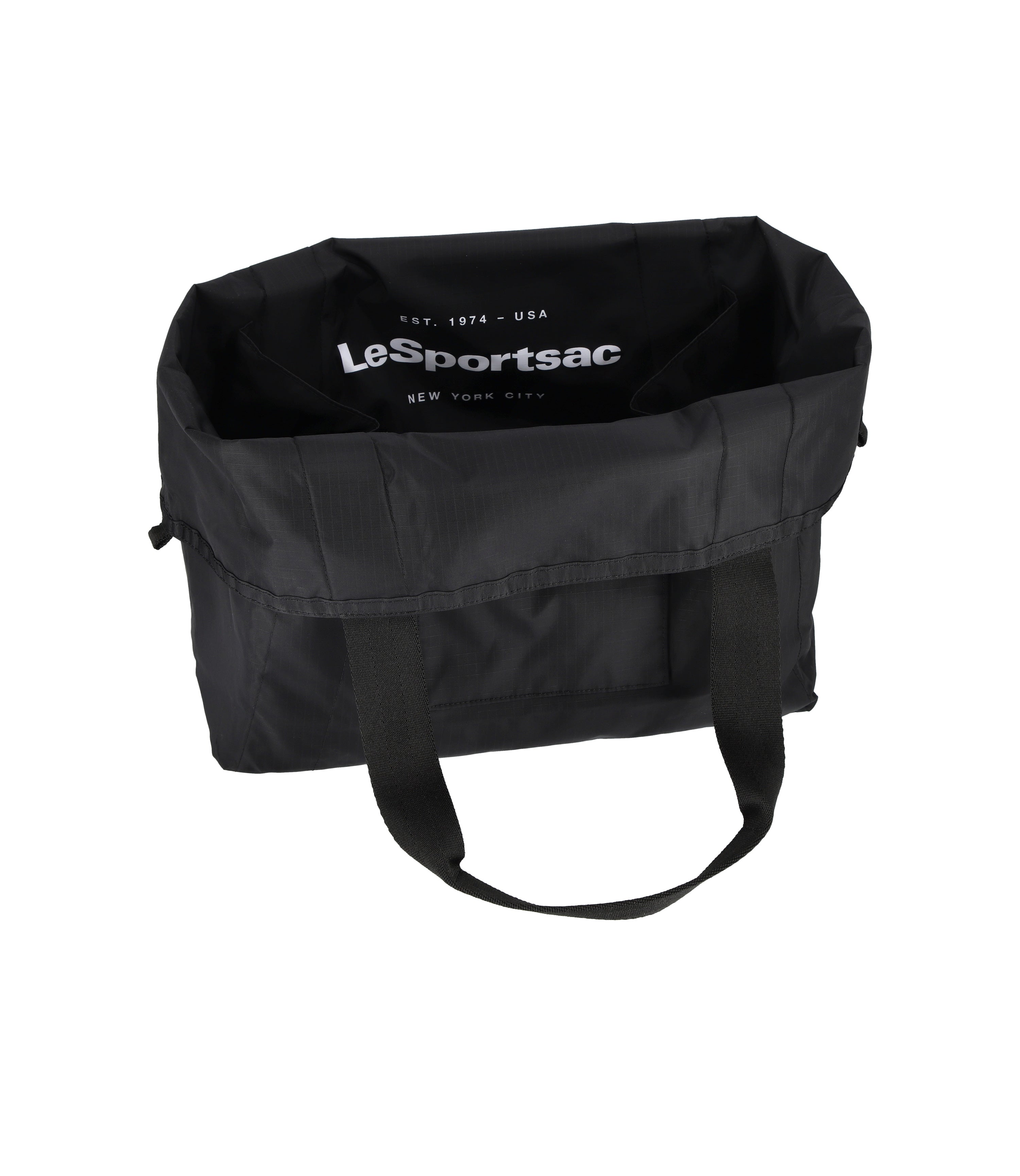 ★LeSportsac★ Two Way Recycled Black Large Reversible Pocke Large Reversible Pocket Tote - Two-Way Black – LeSportsac