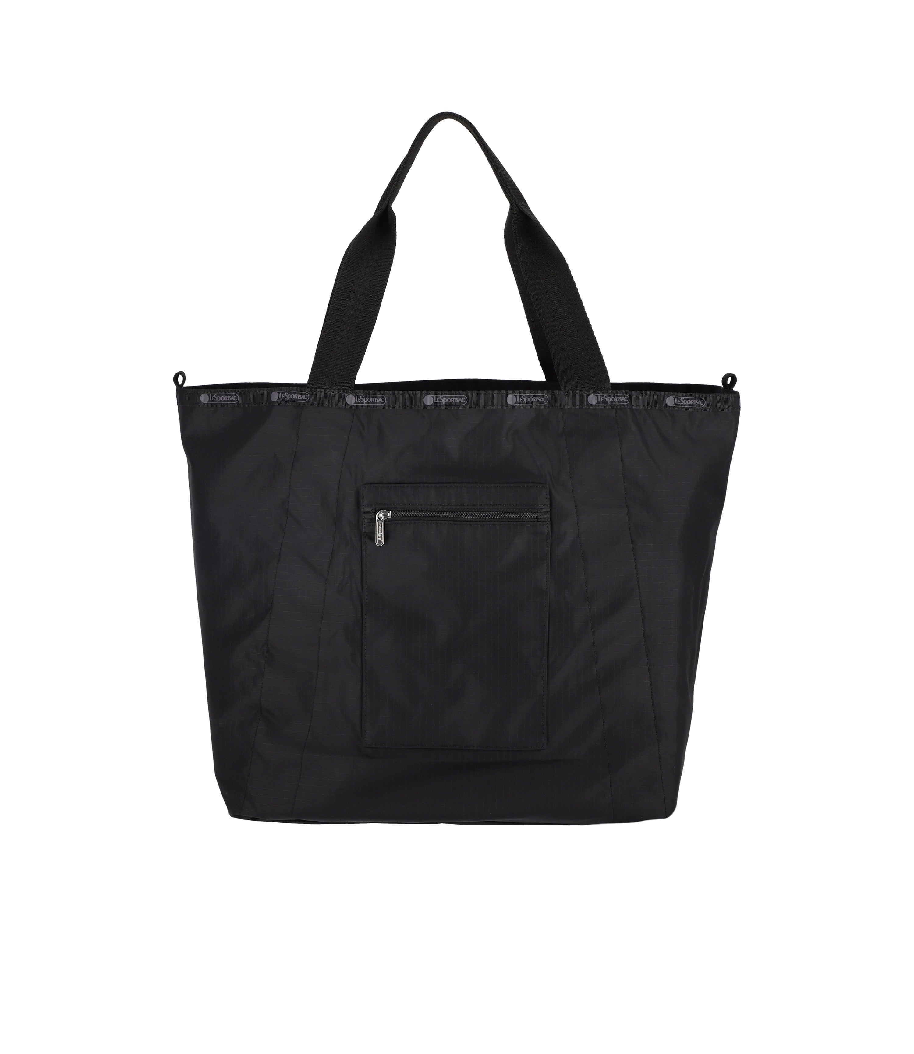 ■LeSportsac■REVERSIBLE PKT TOTE L Large Reversible Pocket Tote - Two-Way Black – LeSportsac
