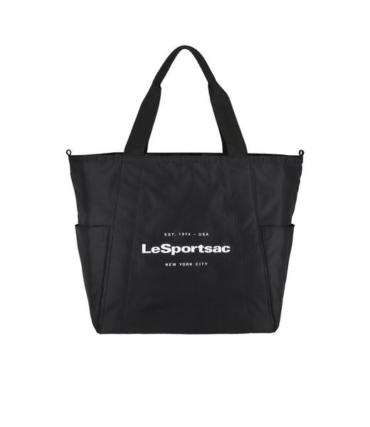 ★LeSportsac★ Black Riviera Shine Large Two Way Tote Bag 11 1042_LB48_front_3aa780ba-2ff7-