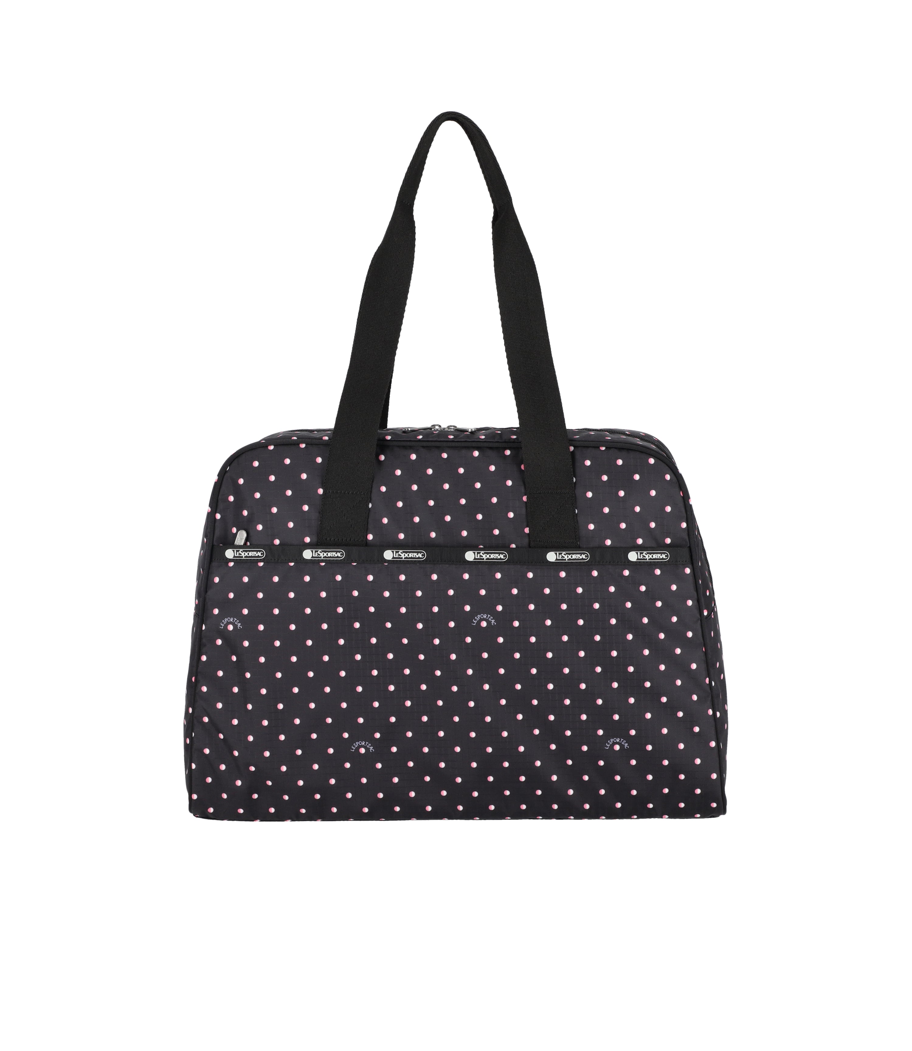 ★LeSportsac★ Recycled Black Small Carryall Duffel Bag [104 1048_HC32_front_495d5829-9395-