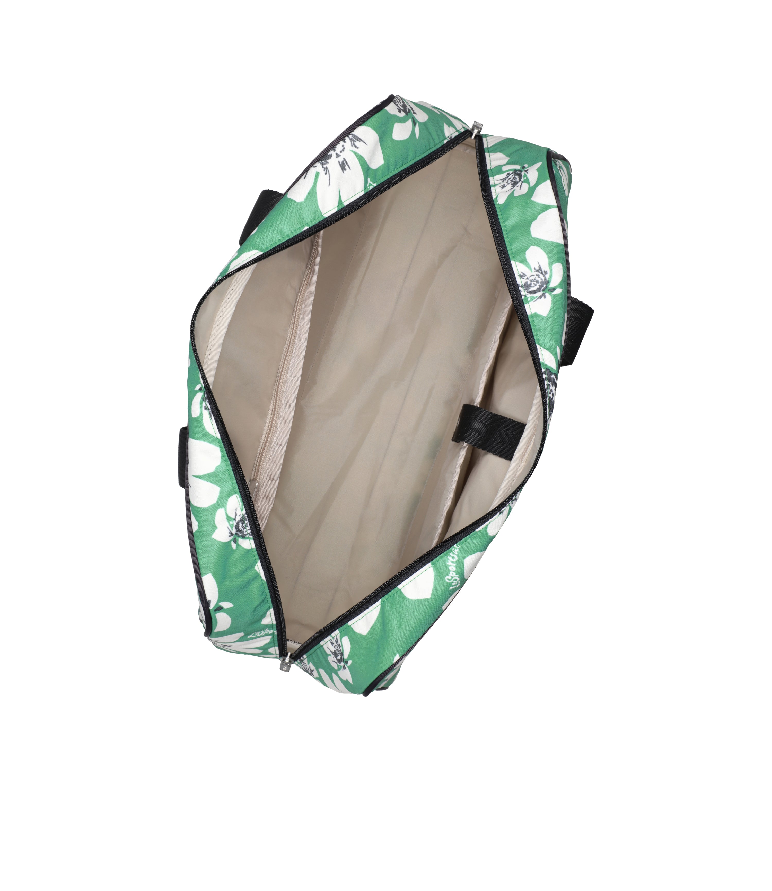 Small Carryall Duffle - Tropical Garden Green print – LeSportsac