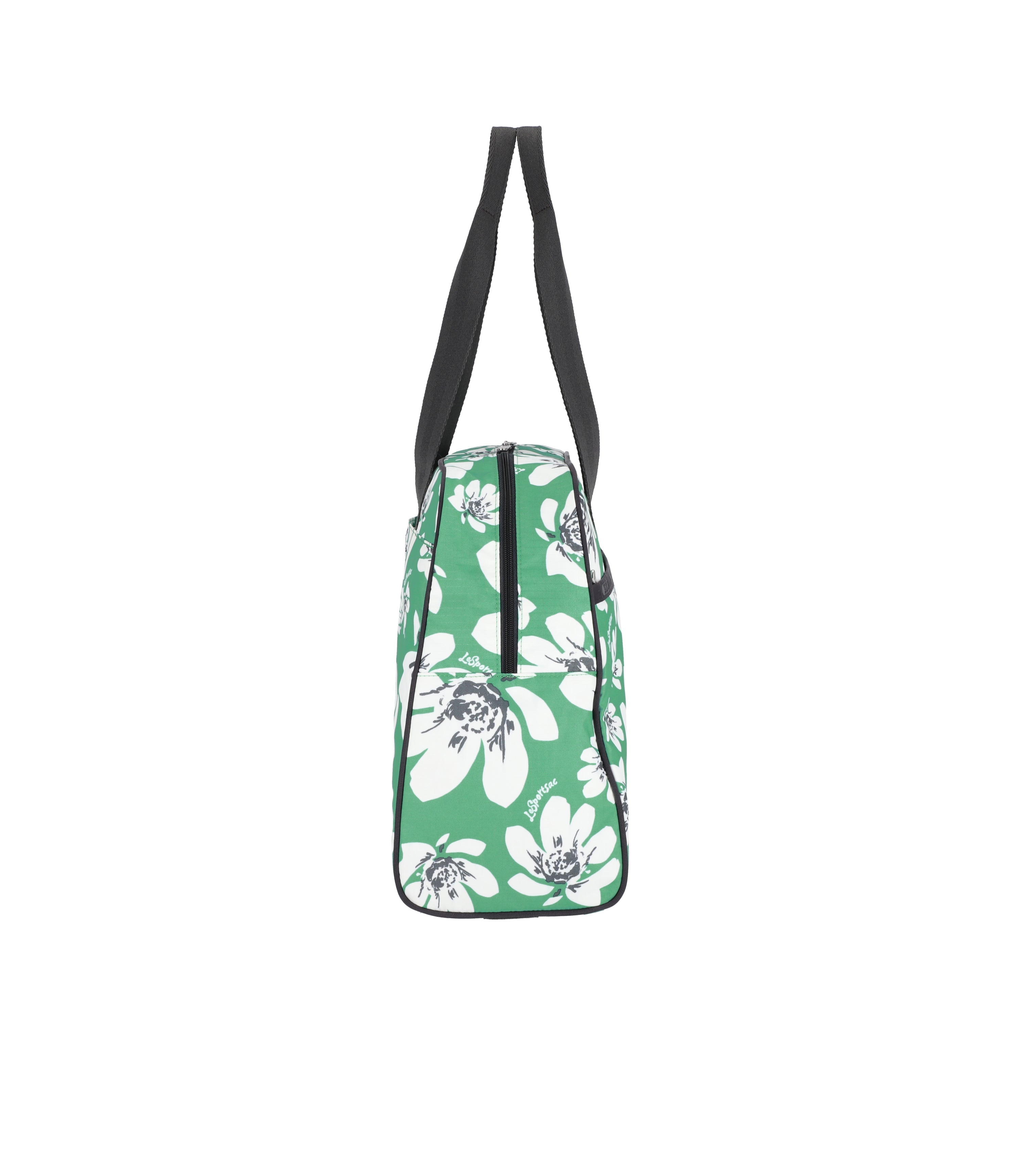 Small Carryall Duffle - Tropical Garden Green print – LeSportsac