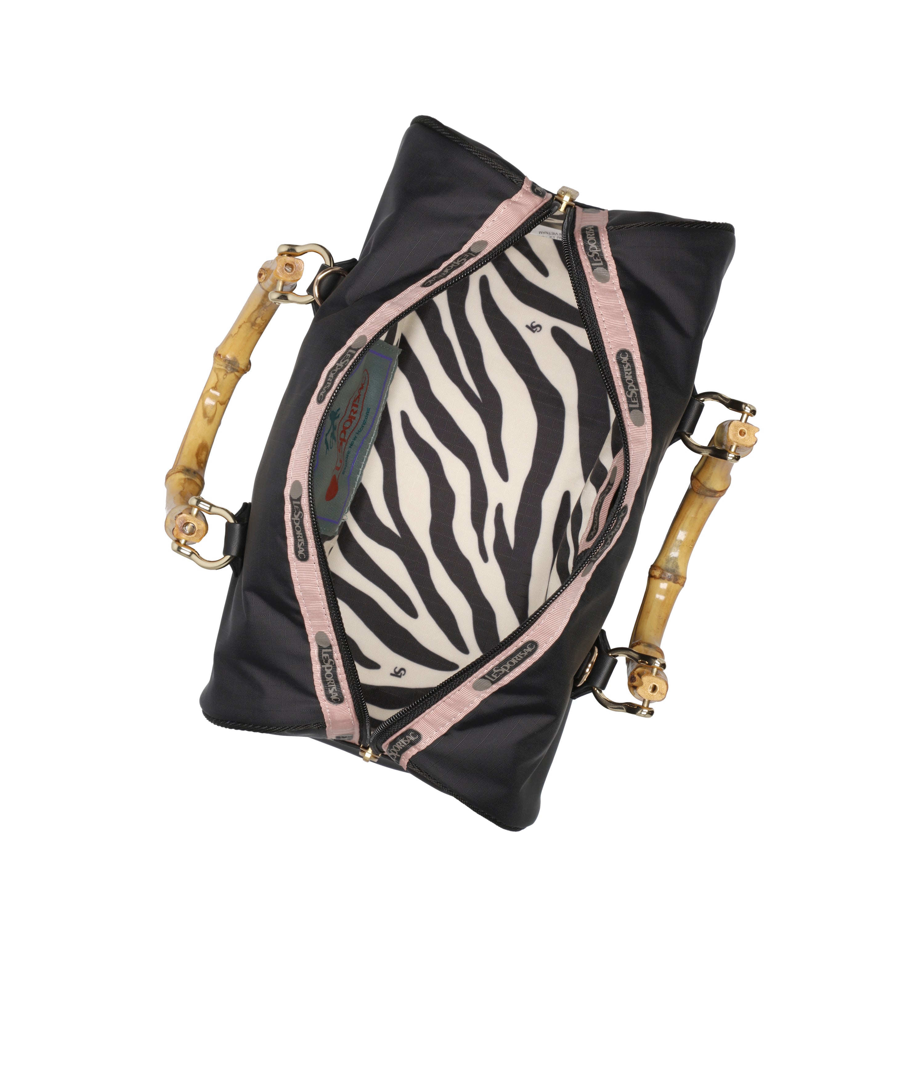 【メール便送料無料対応可】 Medium Bamboo Boston - Shadow Black – LeSportsac ショルダーバッグ