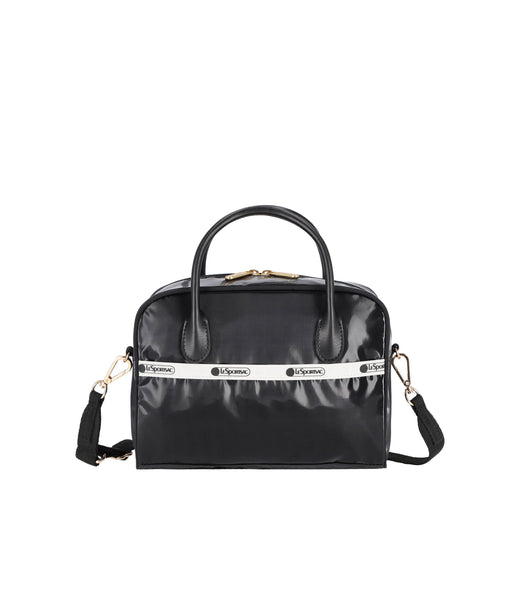 Square Top Handle Crossbody - Uptown Black Shine/Black – LeSportsac