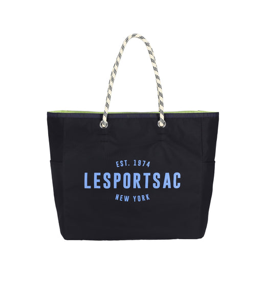 Large Two-Way Tote - Two-Way Deep Sea Blue/Lime – LeSportsac