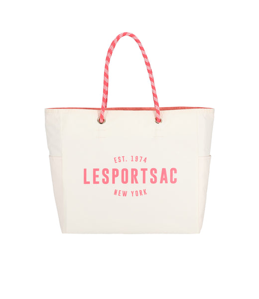 Large Two-Way Tote - Two-Way Meringue/Coral Punch – LeSportsac