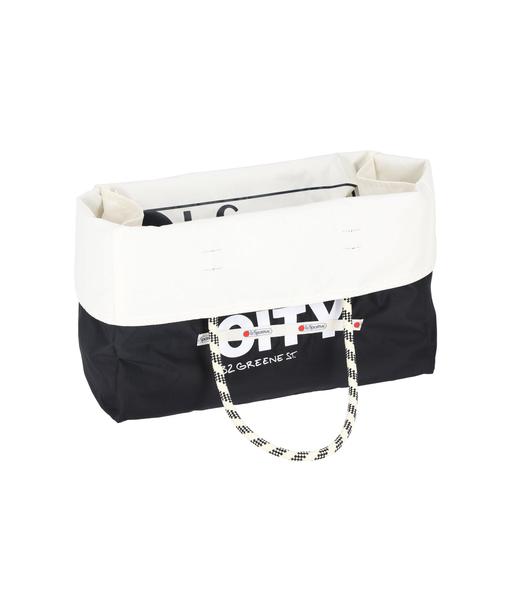 Large Two-Way Tote - Deep Sea/Meringue NYC – LeSportsac 