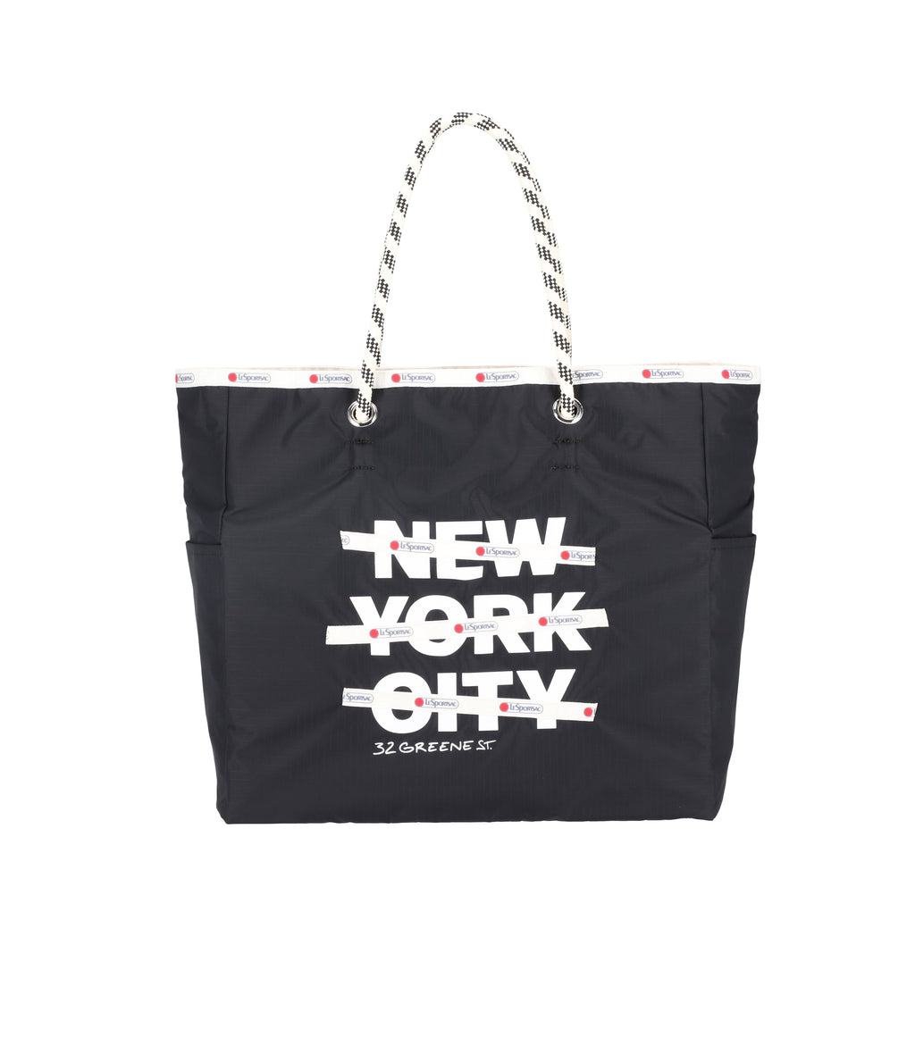 Large Two-Way Tote - Deep Sea/Meringue NYC – LeSportsac