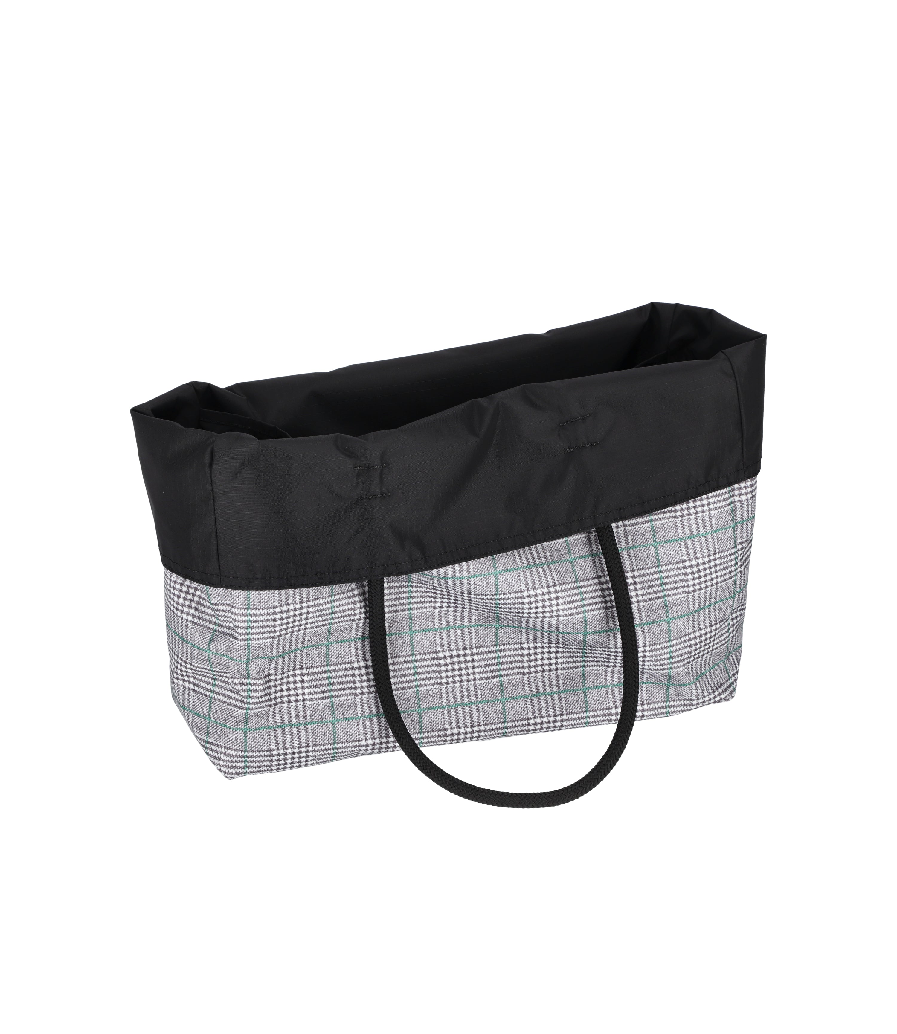 Large Two-Way Tote - Two-Way Grey/Green Check – LeSportsac
