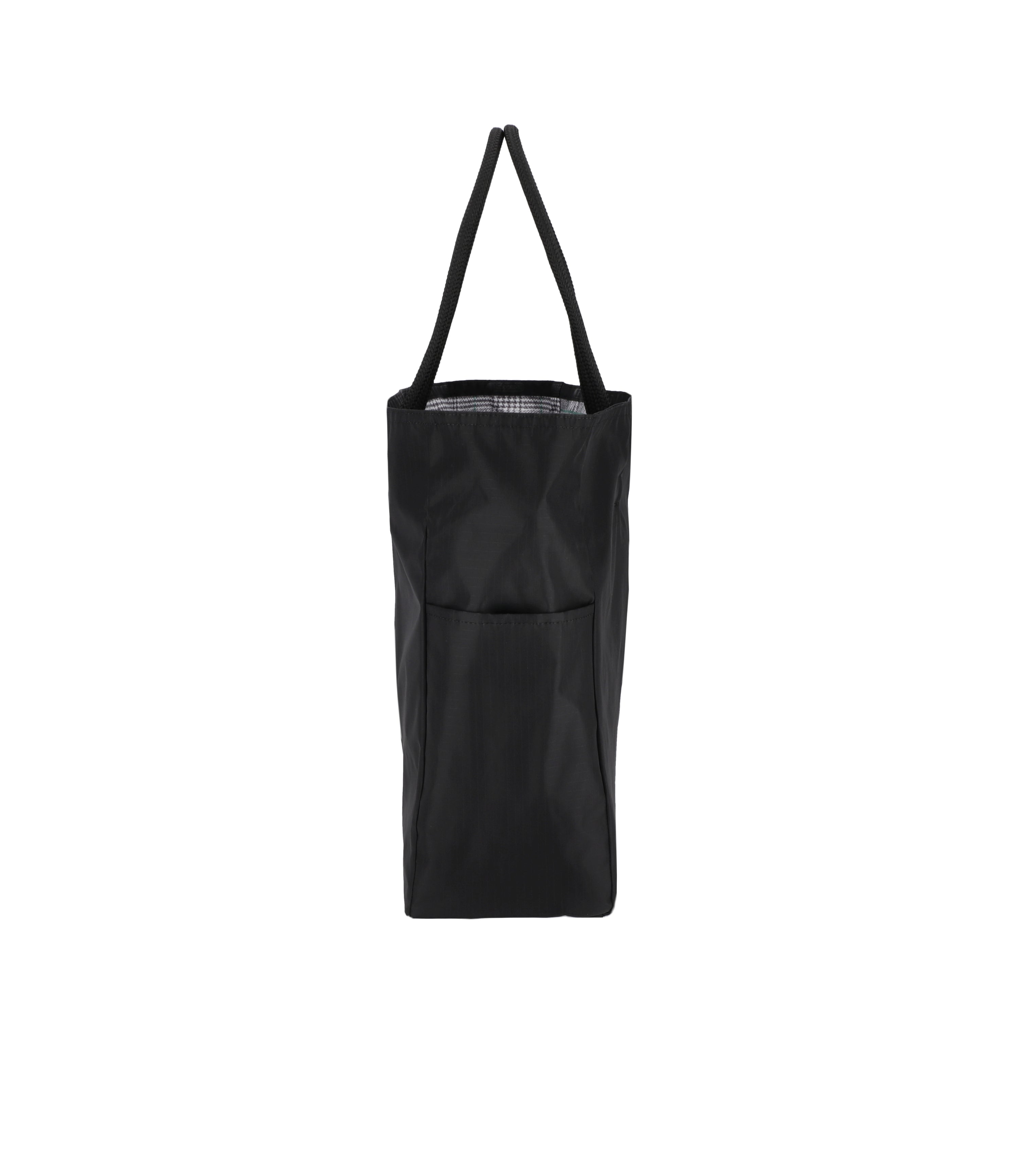 ★LeSportsac★ Lilac Black Shine Medium Two Way Tote Bag 111 LeSportsac Lilac/Black Shine Medium 2 Way Tote - Purple