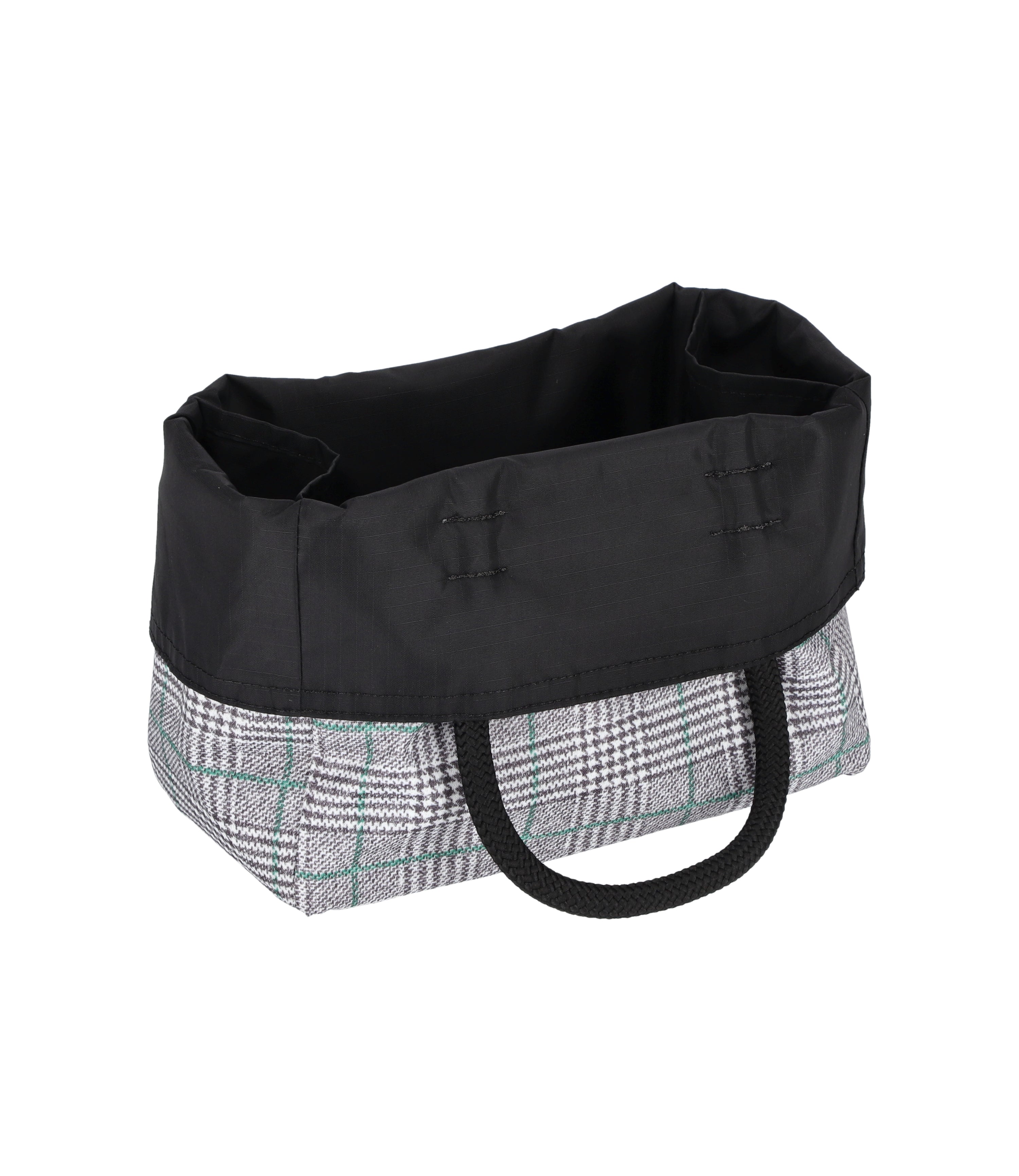 Medium Two-Way Tote - Two-Way Grey/Green Check – LeSportsac
