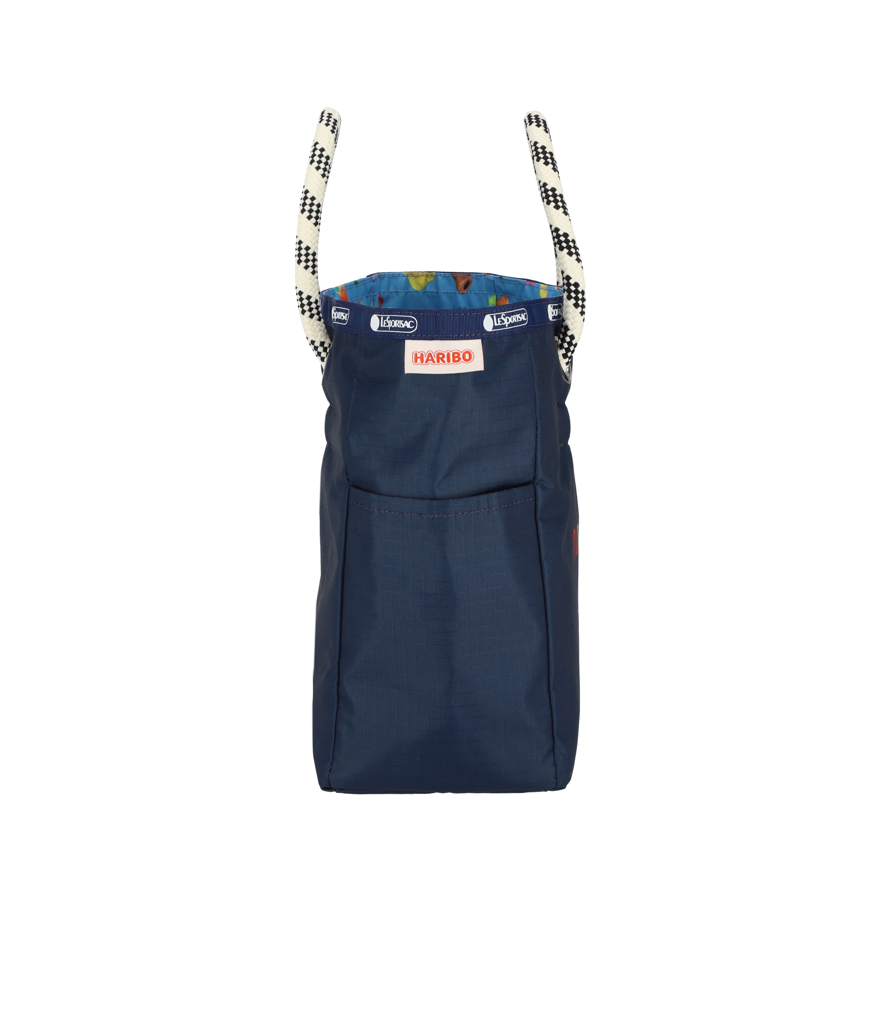 ■LeSportsac■×HARIBO MINI TOTEハリボー ネイビー MINI N/S TOTEハリボーゴールドベアーズネイビー（トートバッグ