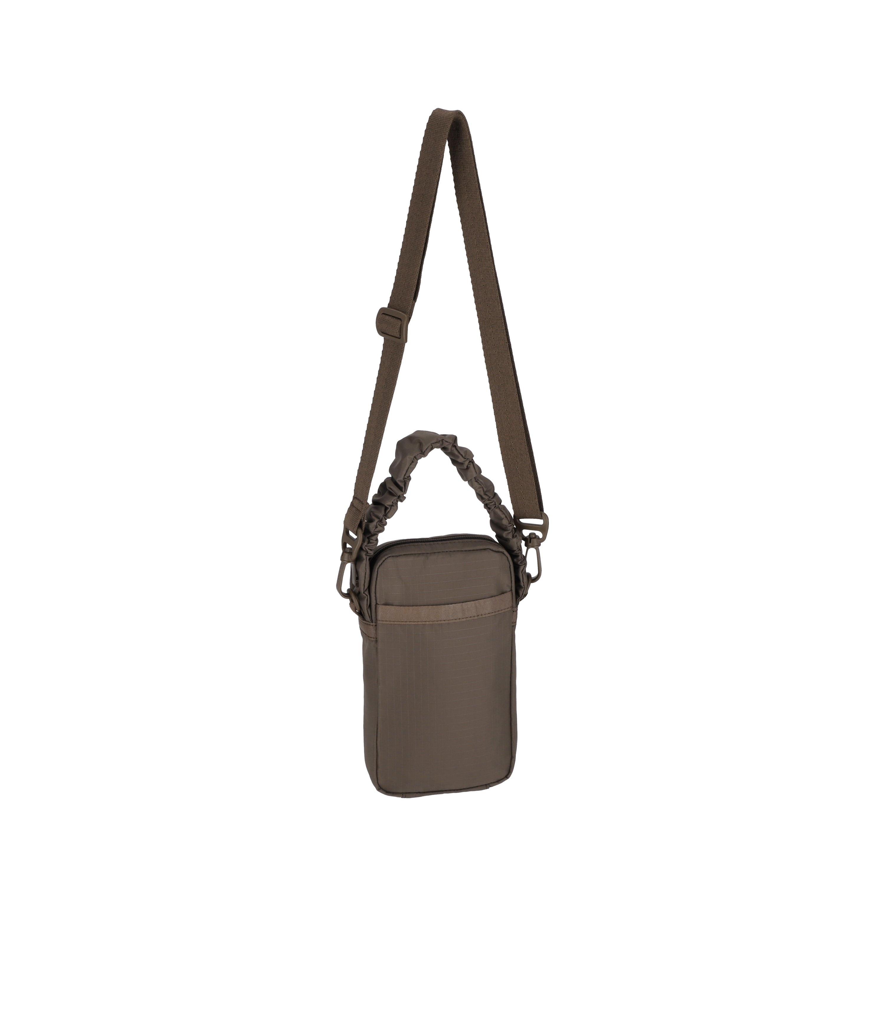 Gather Handle Mini Phone Crossbody - Dark Chocolate solid – LeSportsac