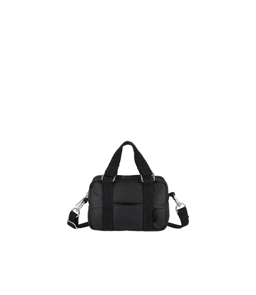 [Lesportsac]MED DRAWSTRING BAGミッドナイト MINI BUCKET SHOULDER BAGリサイクルドブラックJP（ミニバッグ