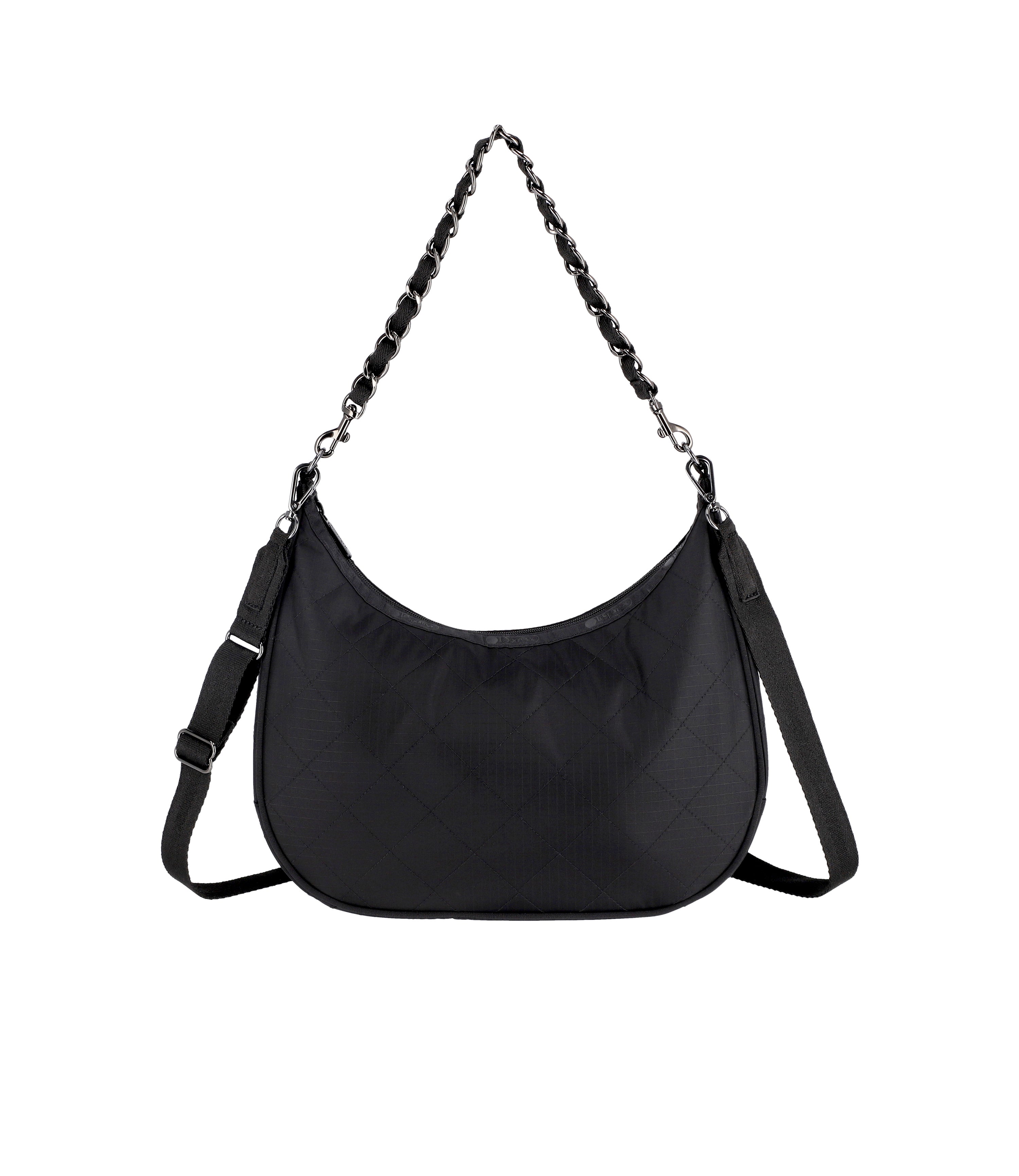 Chain North/South Convertible Hobo - Onyx Chain Quilt Chain North/South Convertible Hobo - Onyx Chain Quilt