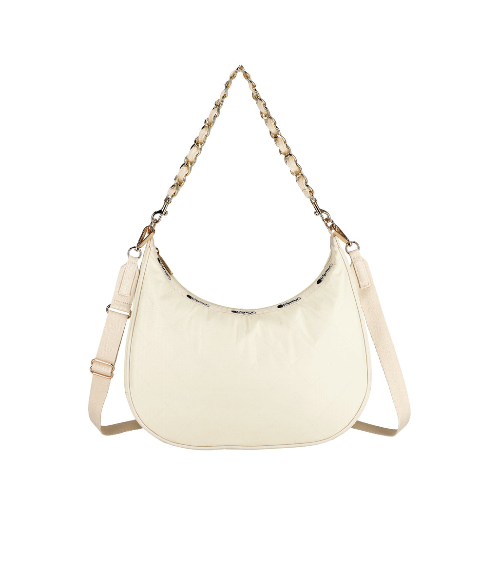 Chain North/South Convertible Hobo - 28452627873840
