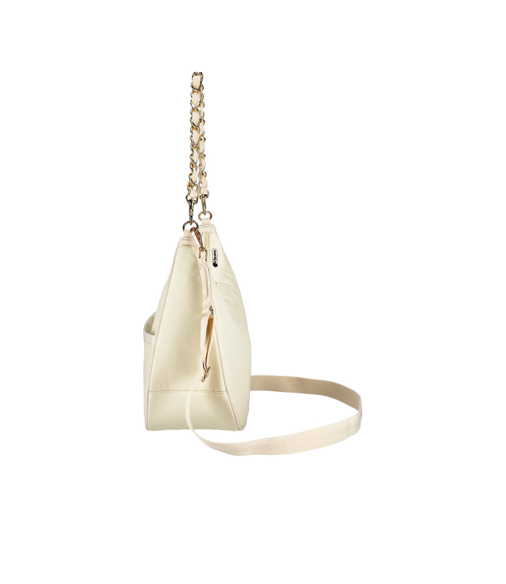 Chain North/South Convertible Hobo - 28452627972144