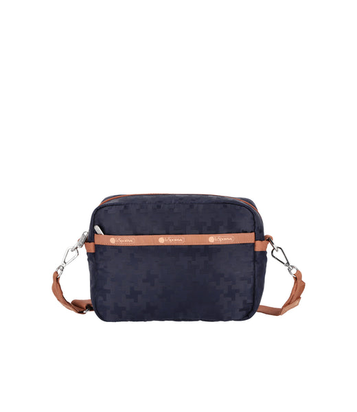 Deluxe Crossbody - Houndstooth Navy Jacquard – LeSportsac