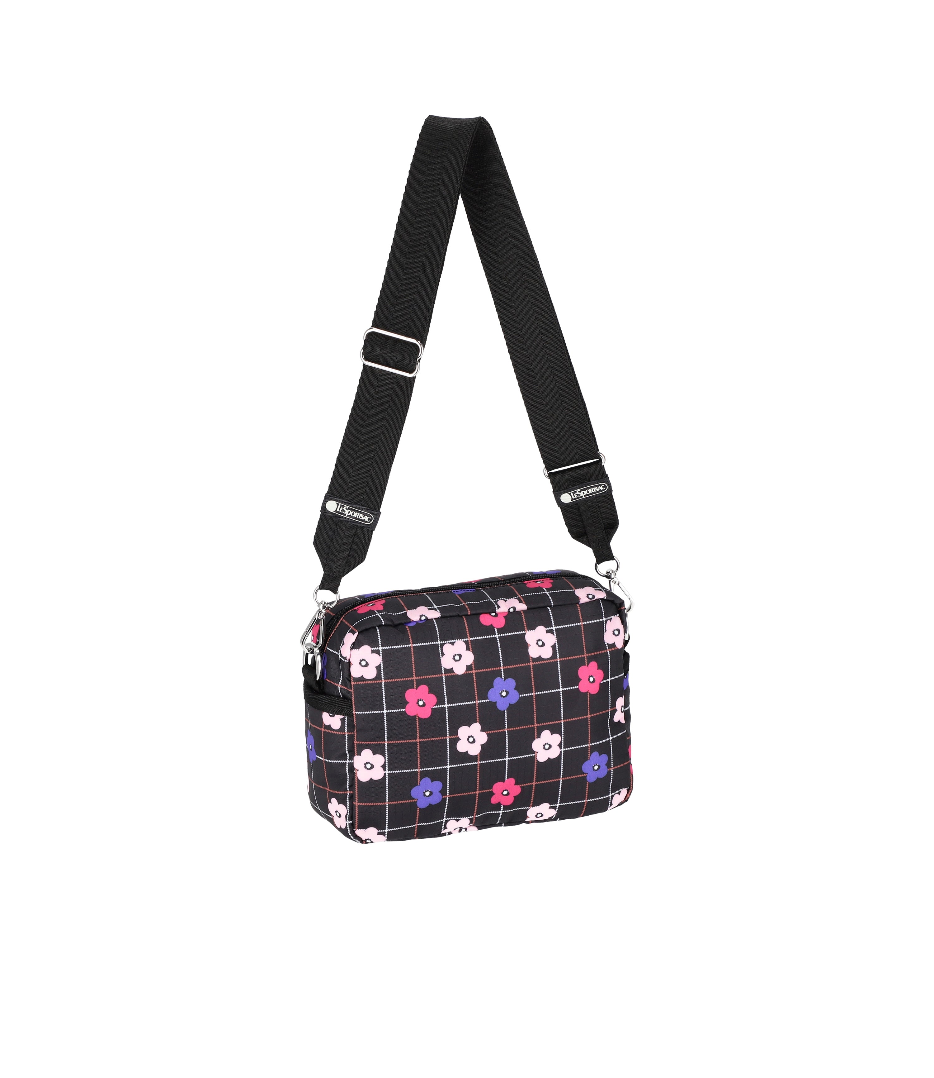Deluxe Crossbody - Floral Plaid print – LeSportsac
