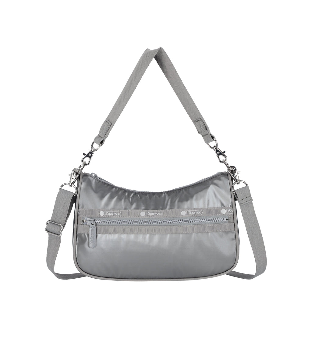 Small Convertible Shoulder Bag Gunmetal Gray Shine – LeSportsac