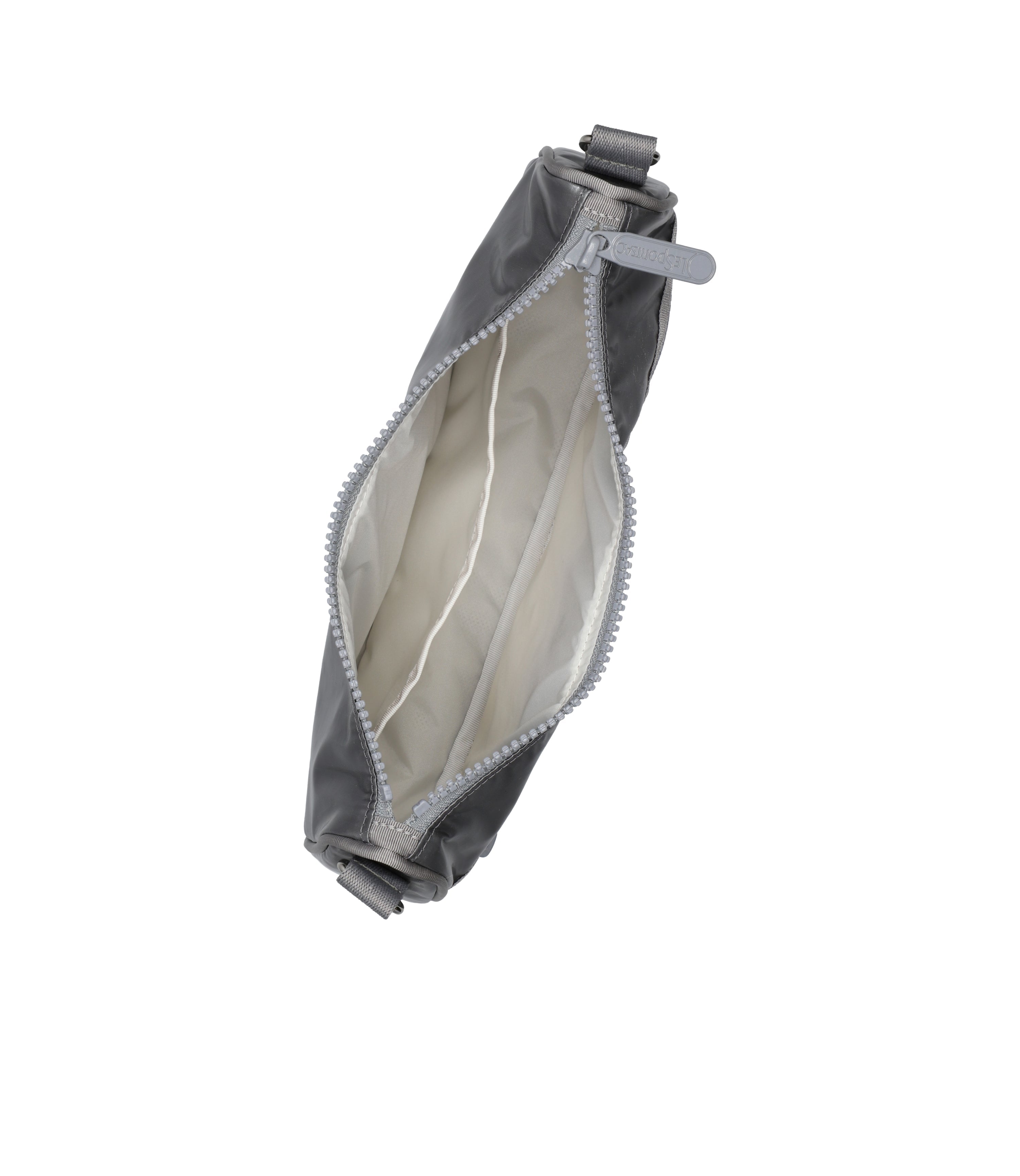 Small Convertible Shoulder Bag - Gunmetal Gray Shine
