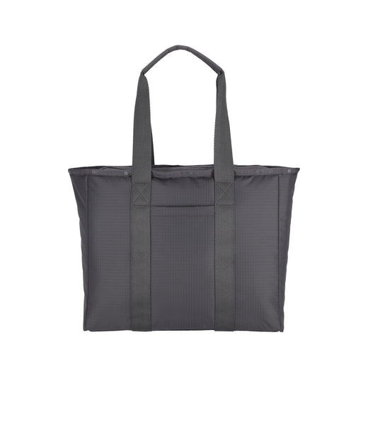 ★LeSportsac★ Black Pearl Shine Medium Two Way Tote Bag 111 Classic Zip Tote - Thunder solid – LeSportsac