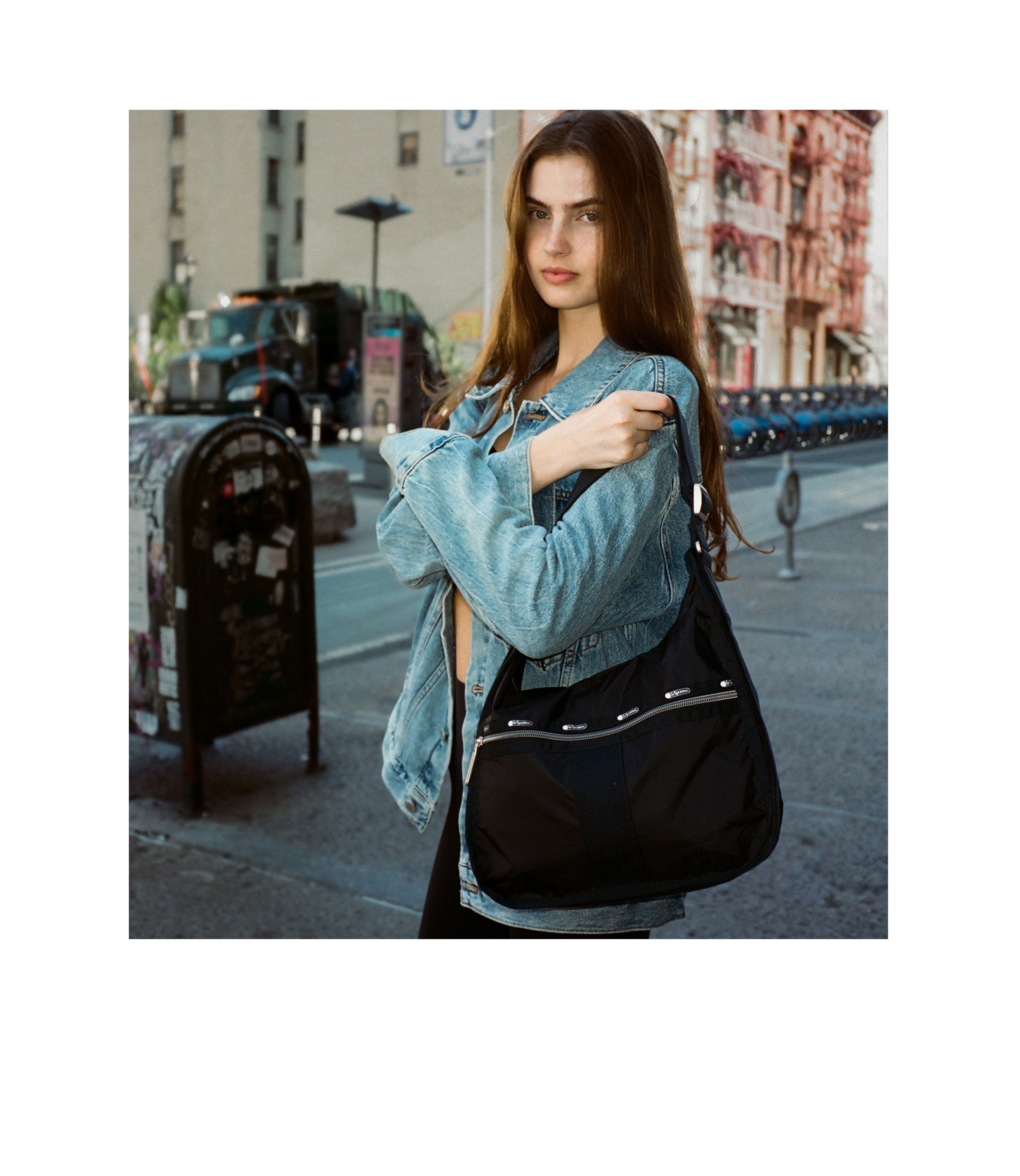 Essential Medium Hobo - Black C – LeSportsac