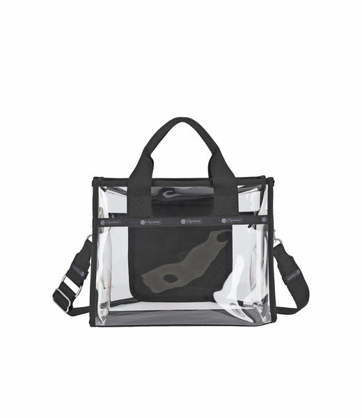 限定■LeSportsac■CLEAR TOTE Clear Medium Top Handle Tote - Clear Onyx – LeSportsac