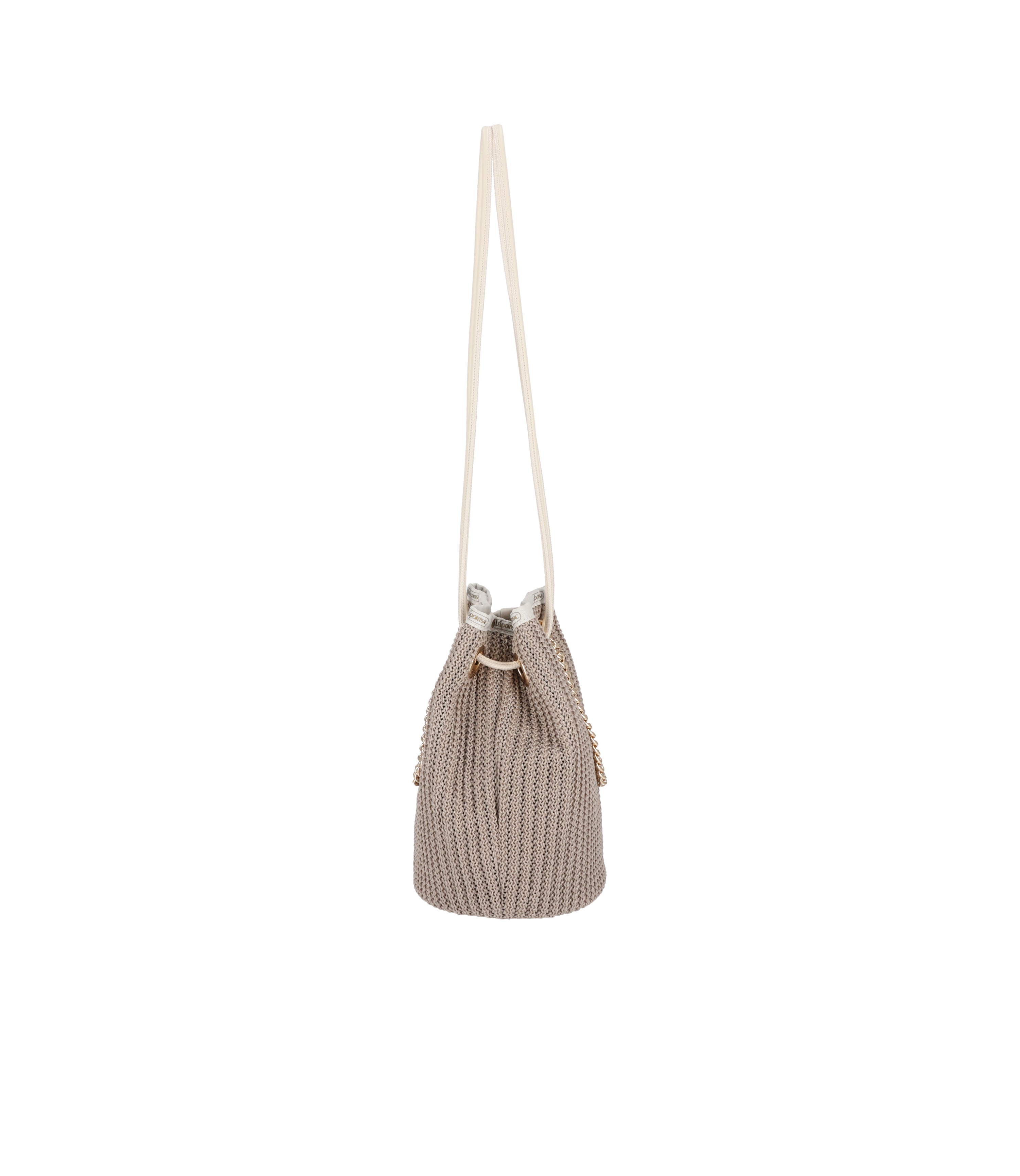 Chain Crochet Small Bucket - Beige Crochet – LeSportsac