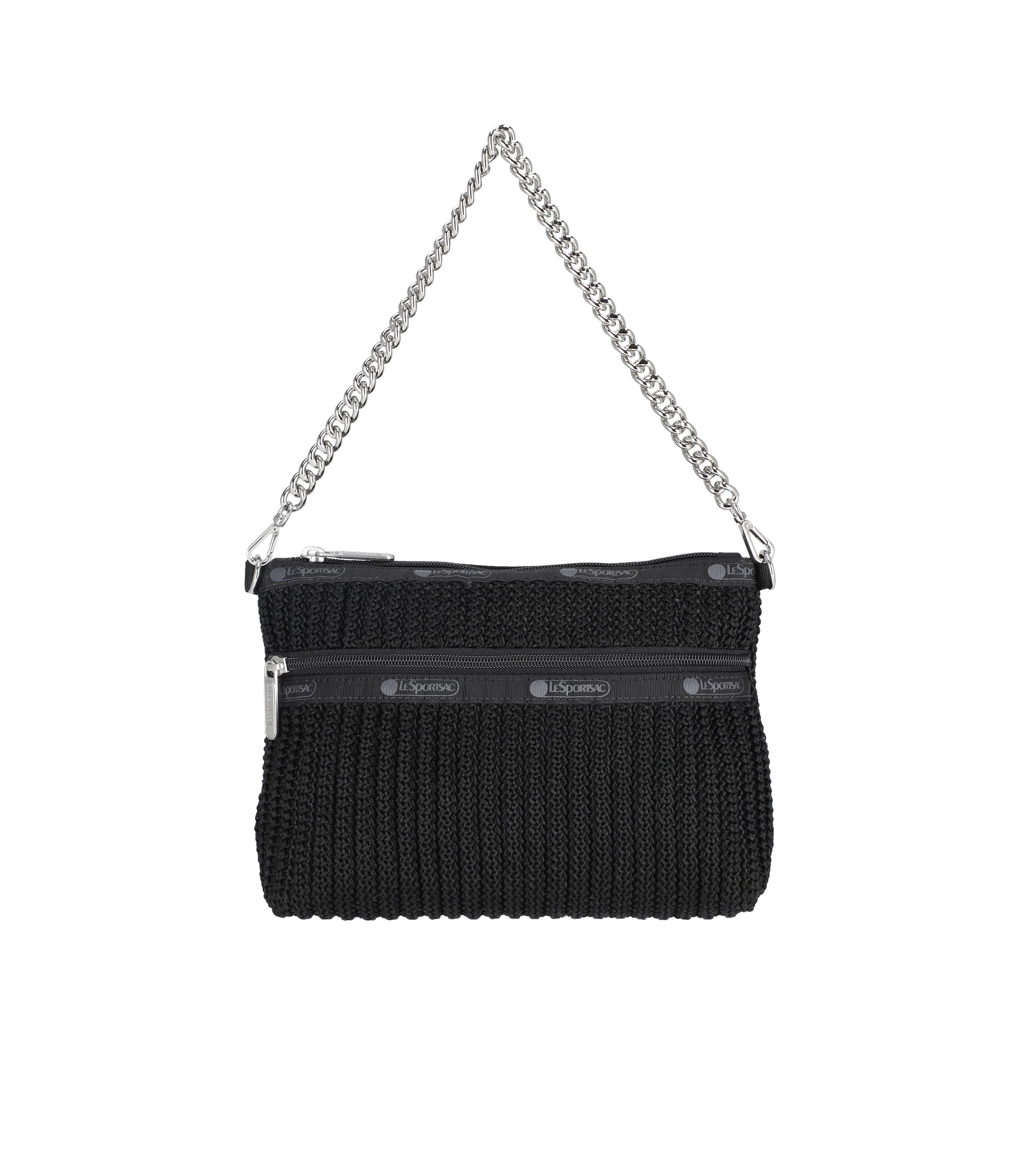 Chain Crochet Clutch - Black Crochet – LeSportsac