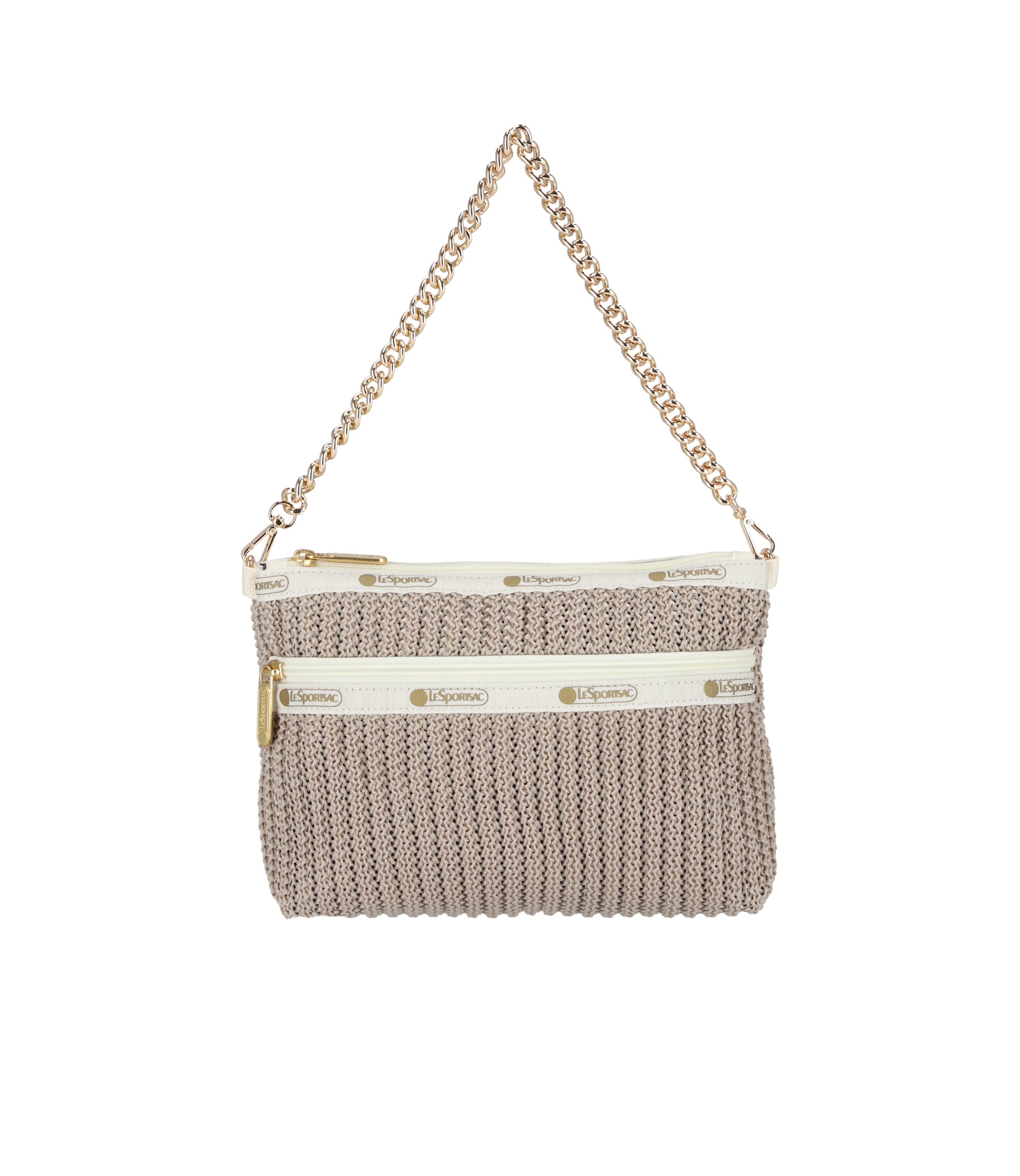 レスポートサック　CHAIN CROCHET CLUTCHベージュクロシェ CHAIN CROCHET CLUTCH/ベージュクロシェ / LeSportsac