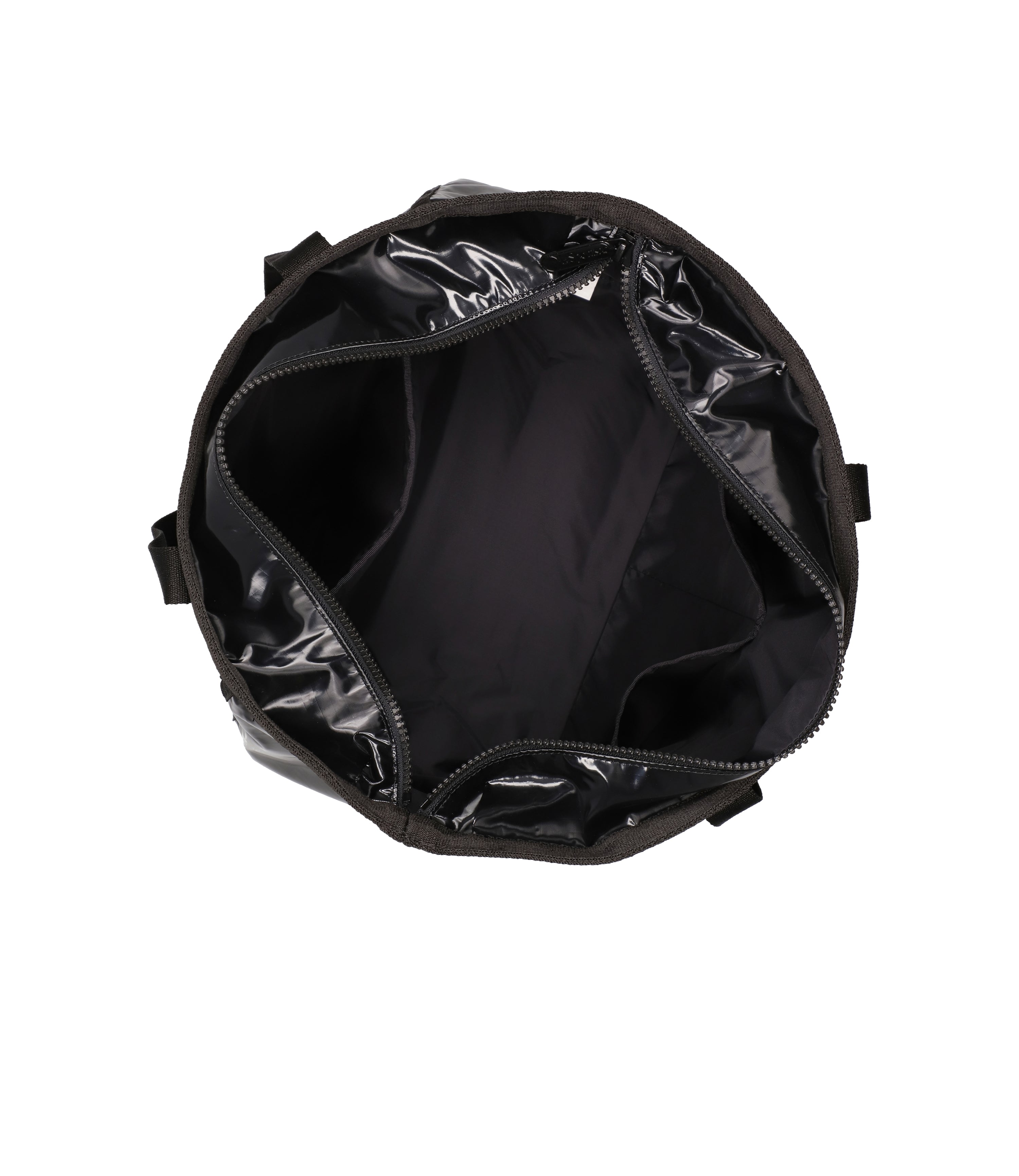Shiny Black Medium Zip Tote| LeSportsac Shiny Black Medium Zip Tote| LeSportsac