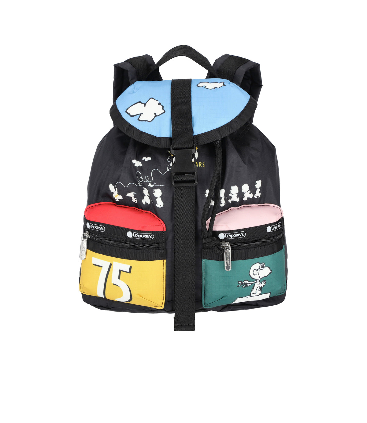 Le SportSac  Nintendo Voyager Backpack NWOT Small Voyager Backpack - Peanuts 75th Patchwork – LeSportsac main image 3