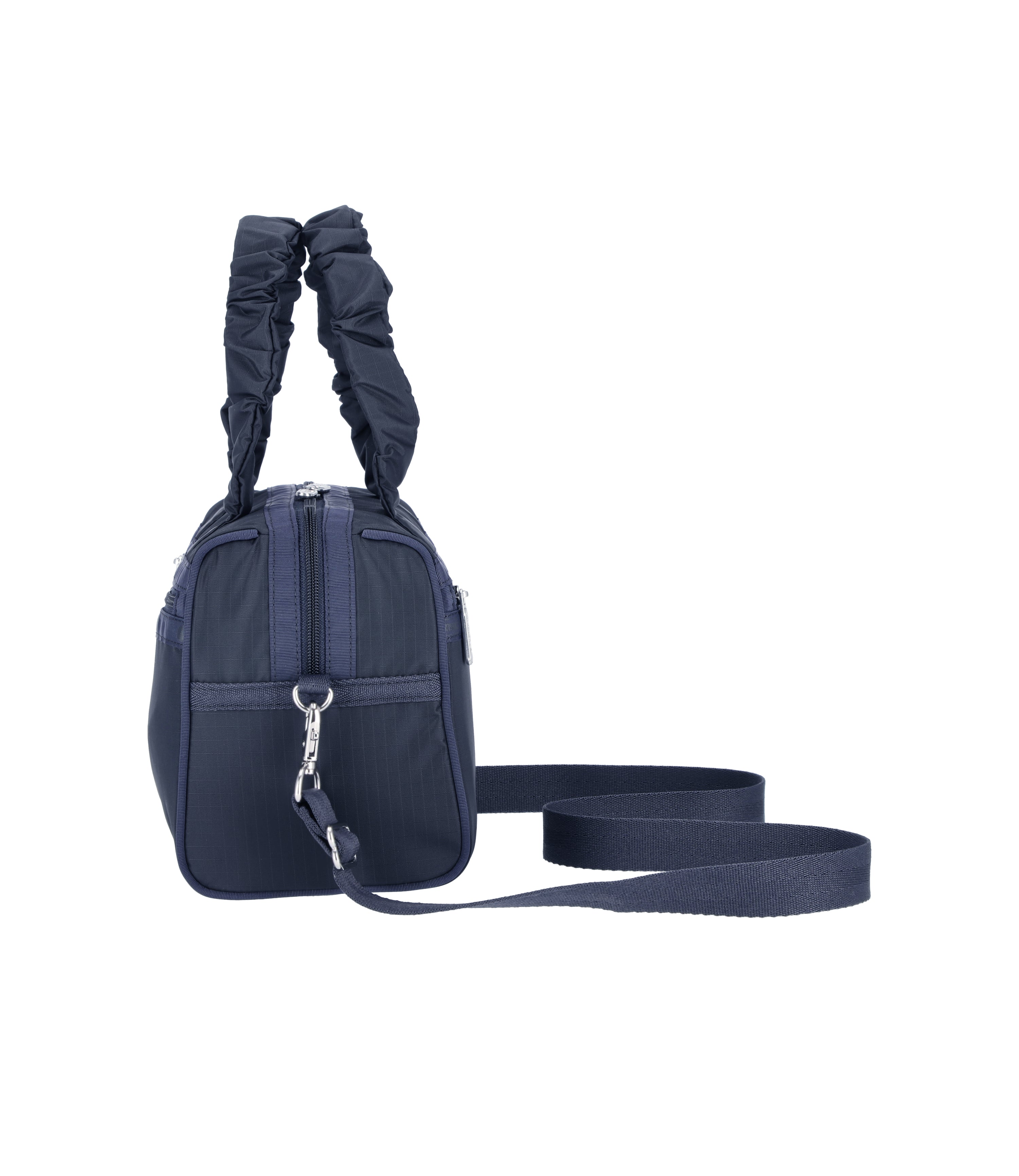 Gather Handle Everyday Small Satchel - Deep Sea Blue solid