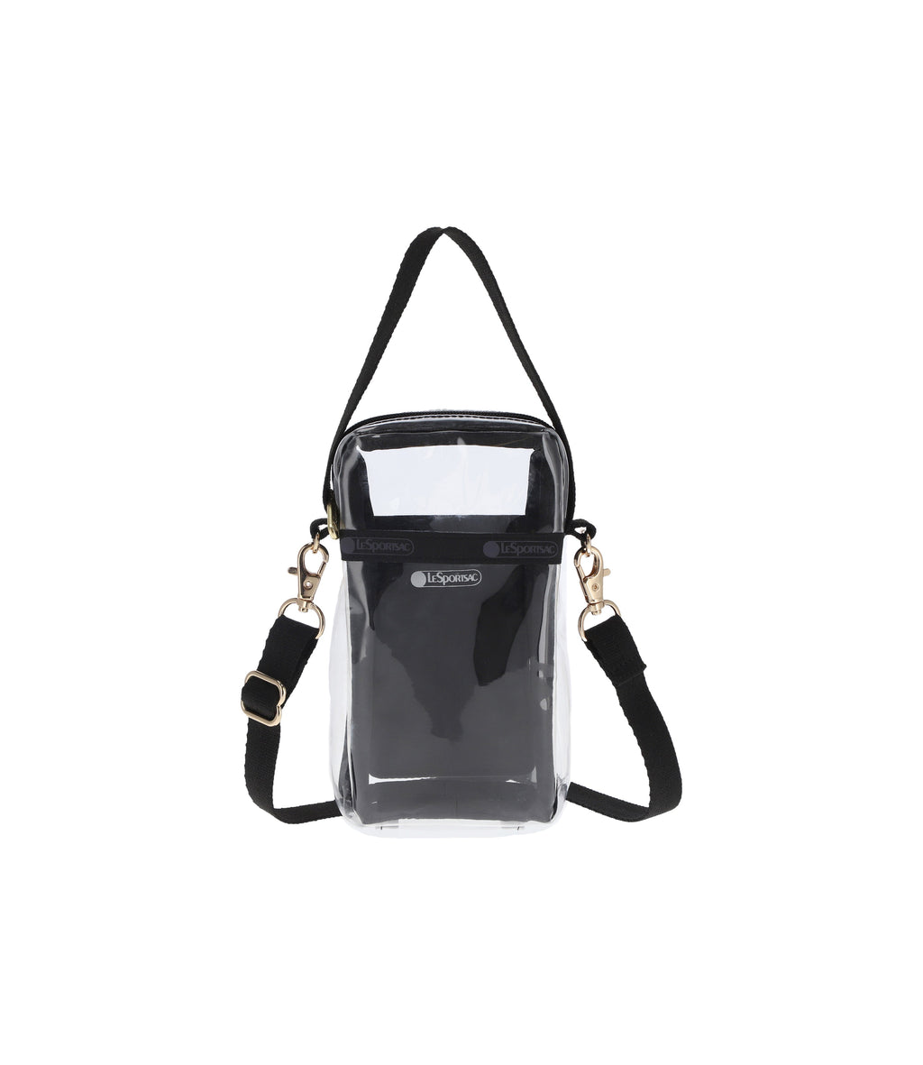 Clear Mini Phone Crossbody - Clear/Black – LeSportsac