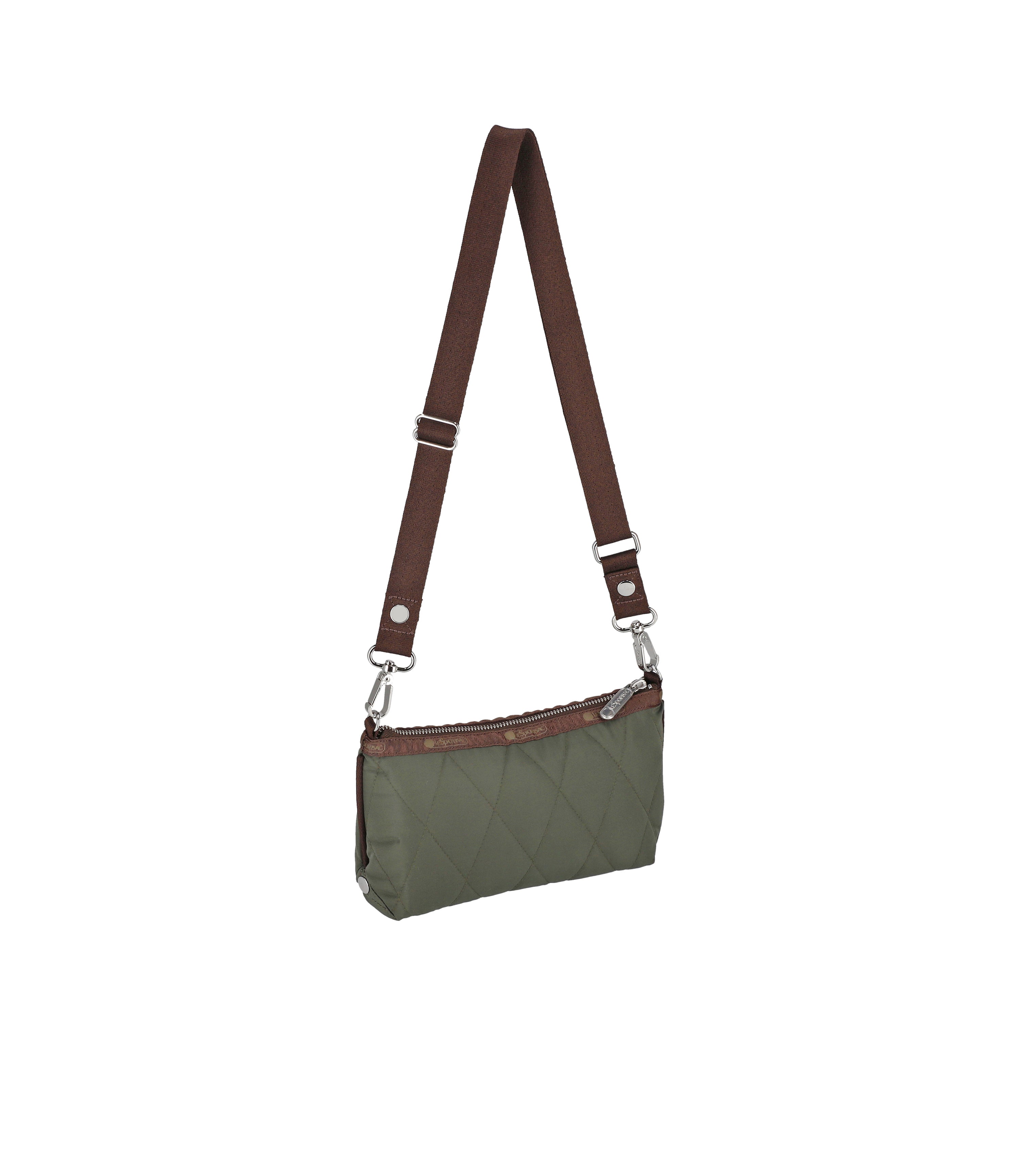 Quilt Clutch - Olive Green Quilt – LeSportsac